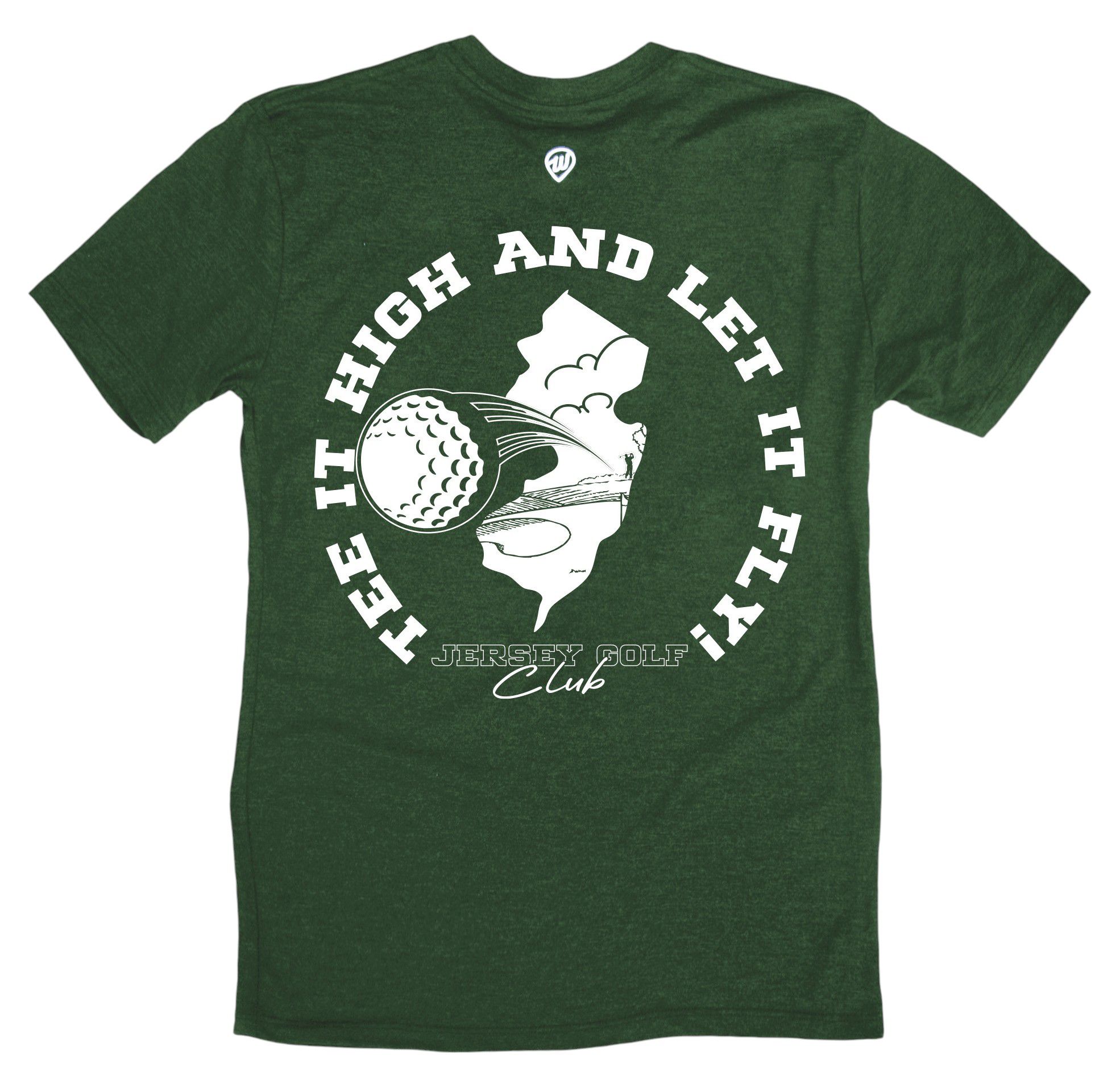 Where I'm From Adult New Jersey Green Father's Day 2Sided Golf T-Shirt product image