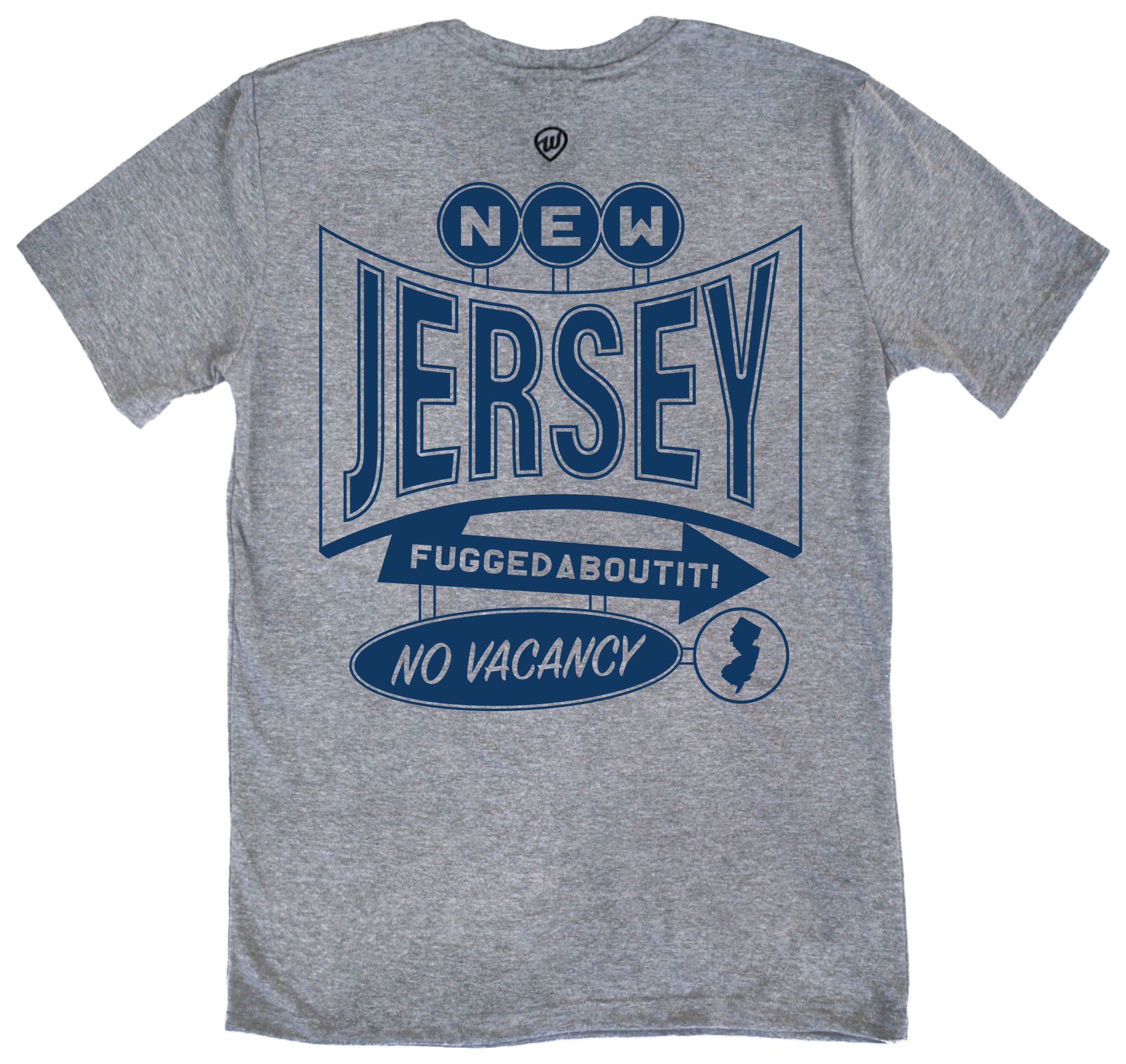 Where I'm From Adult New Jersey Hotel Gray T-Shirt product image