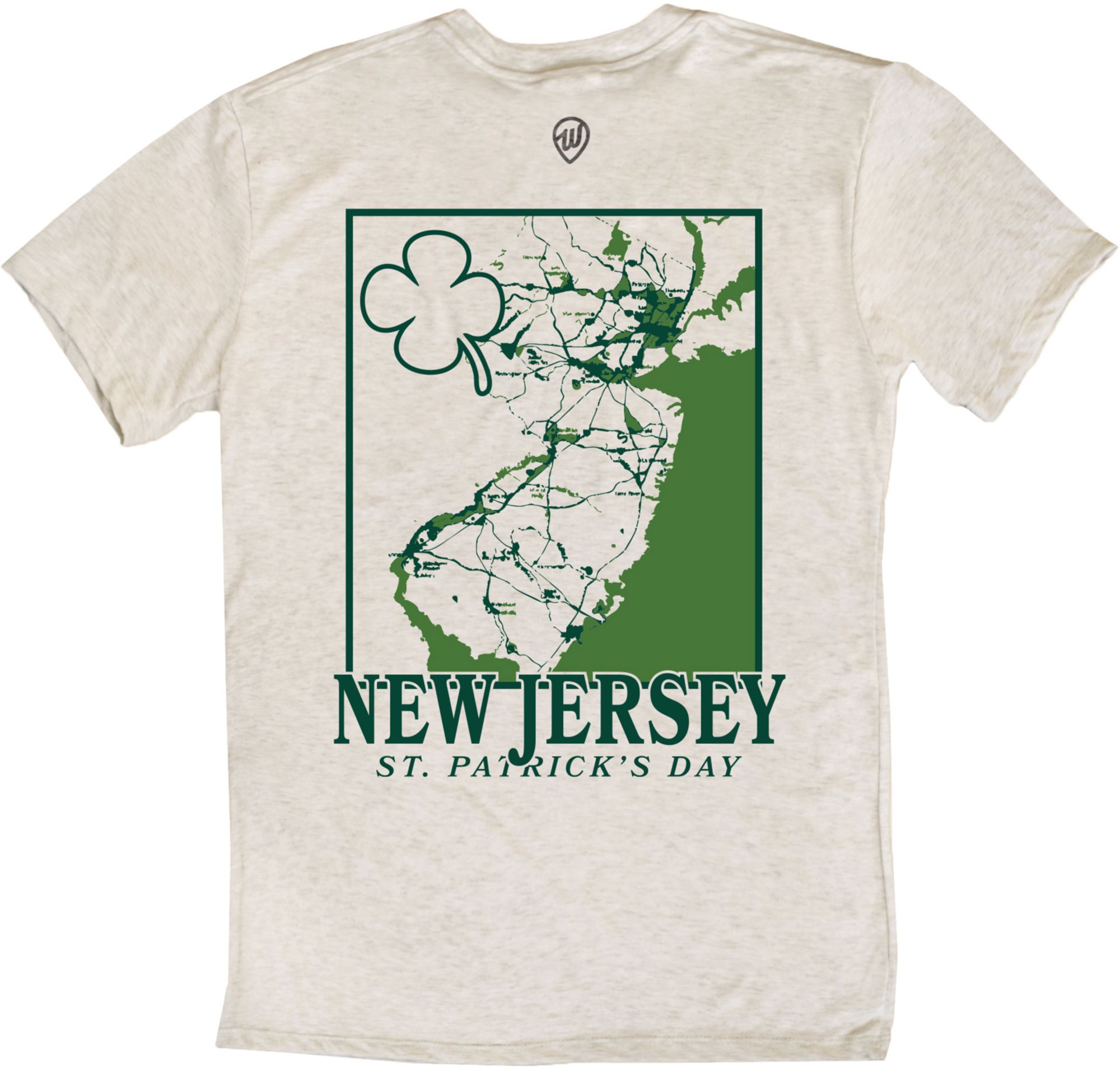 Where I'm From Adult New Jersey City Oatmeal St. Patty's T-Shirt product image