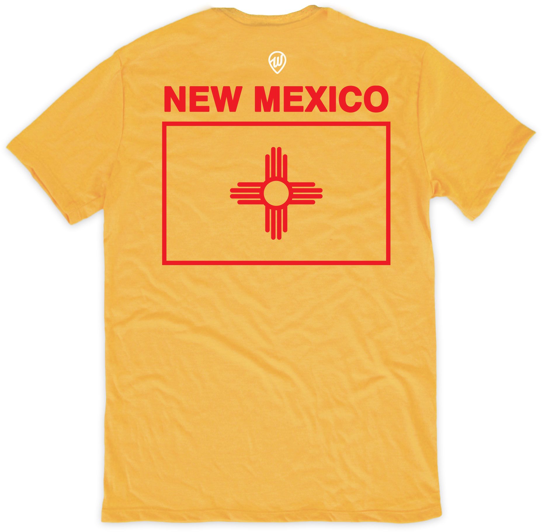 Where I'm From New Mexico Cross Yellow T-Shirt