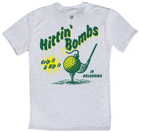 Where I'm From Adult Oklahoma Ash 'Hittin B' T-Shirt product image