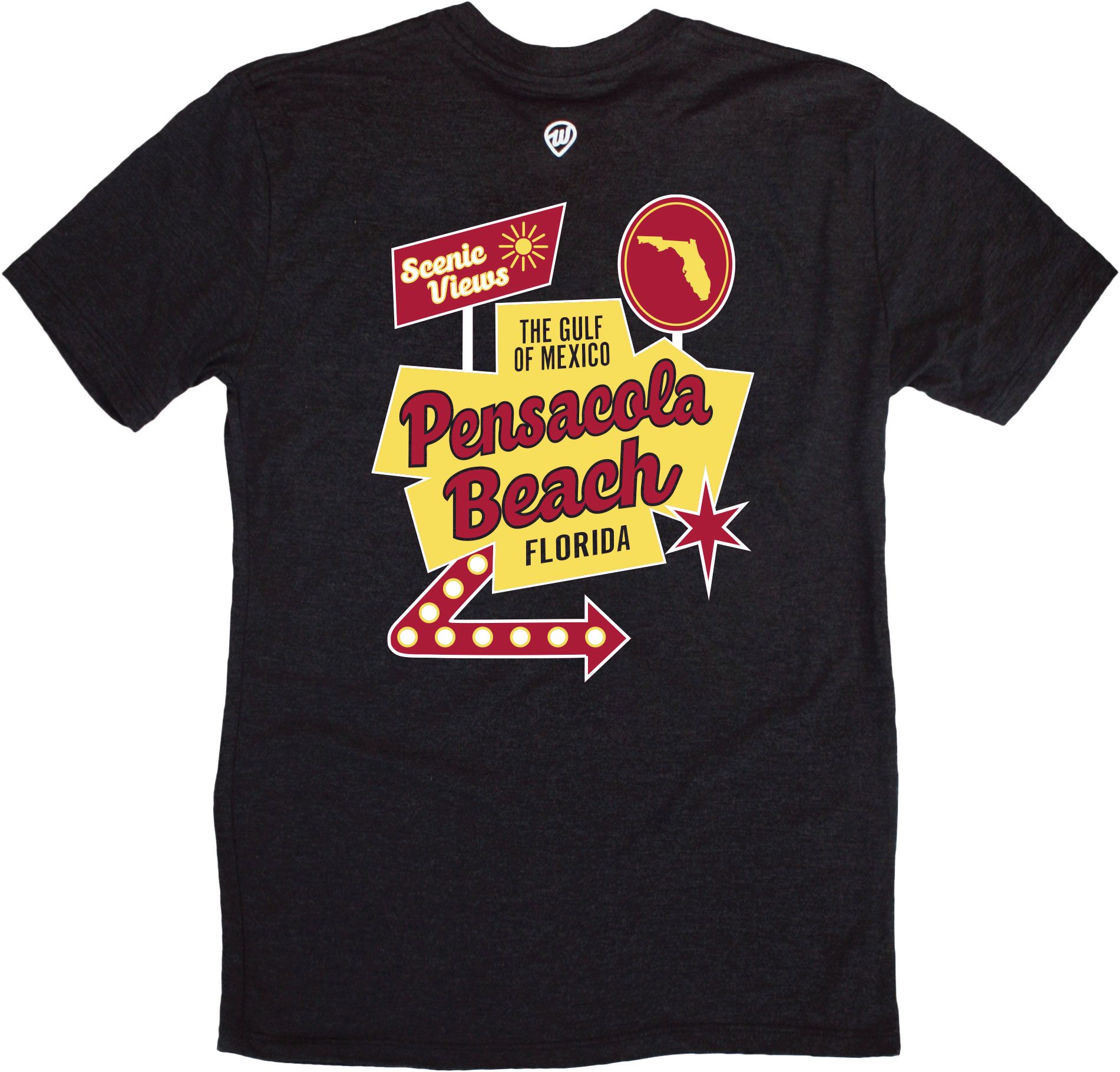 Where I'm From Adult Pensacola Beach Sign T-Shirt product image