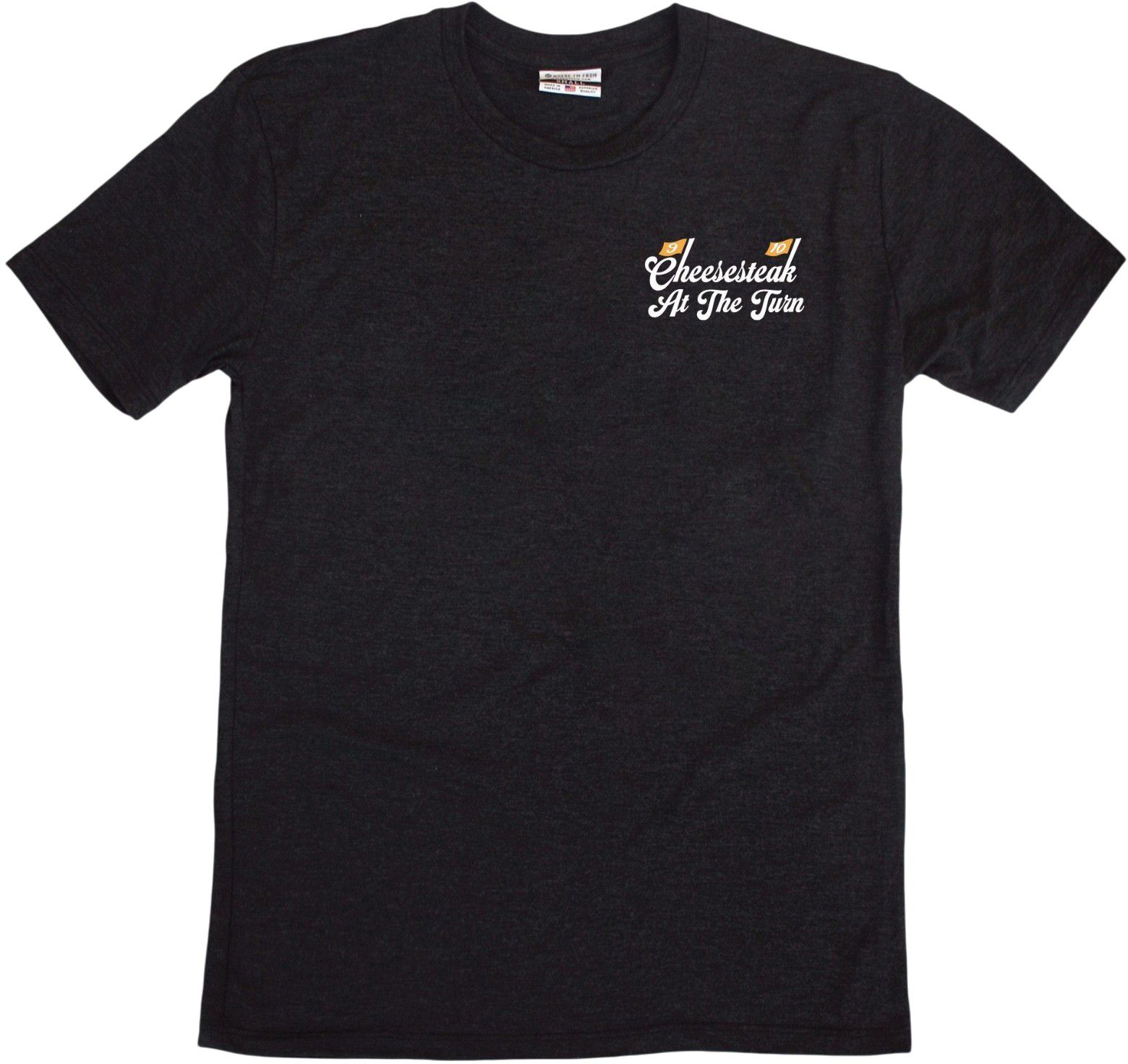 Where I'm From Adult Philadelphia Black Cheesesteak Golf T-Shirt product image