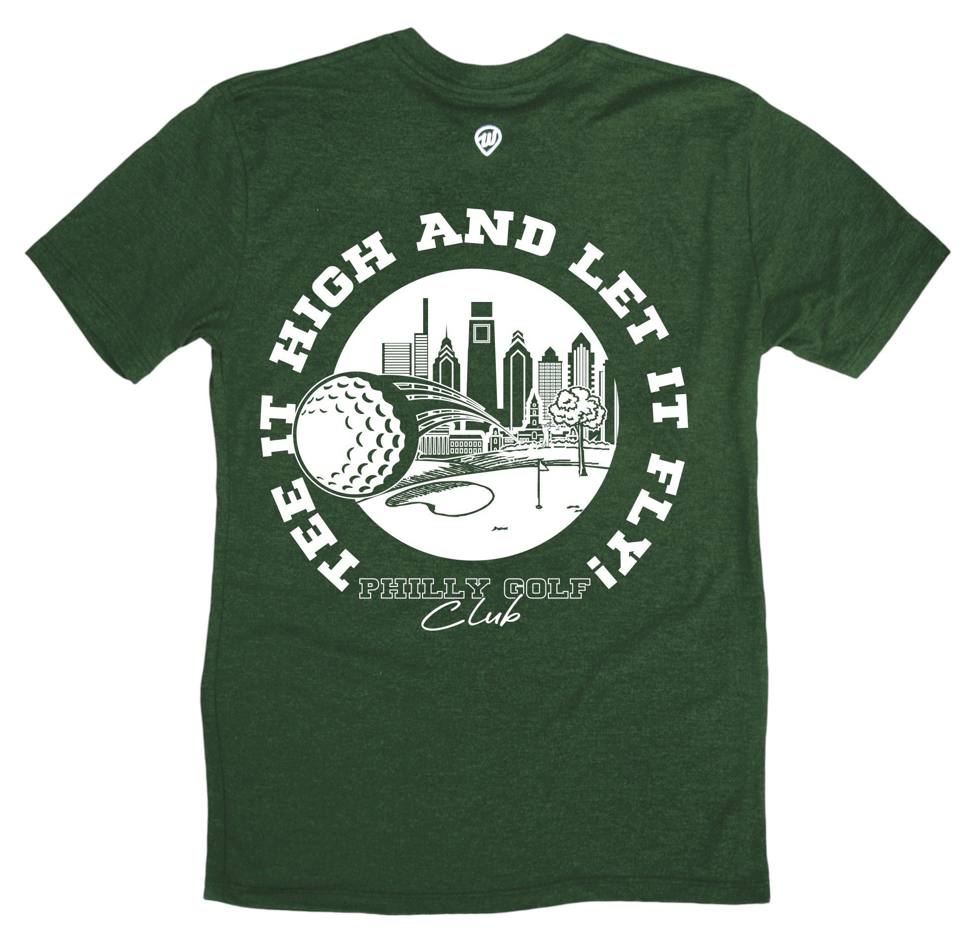 Where I'm From Adult Philadelphia Green Father's Day 2Sided Golf T-Shirt product image