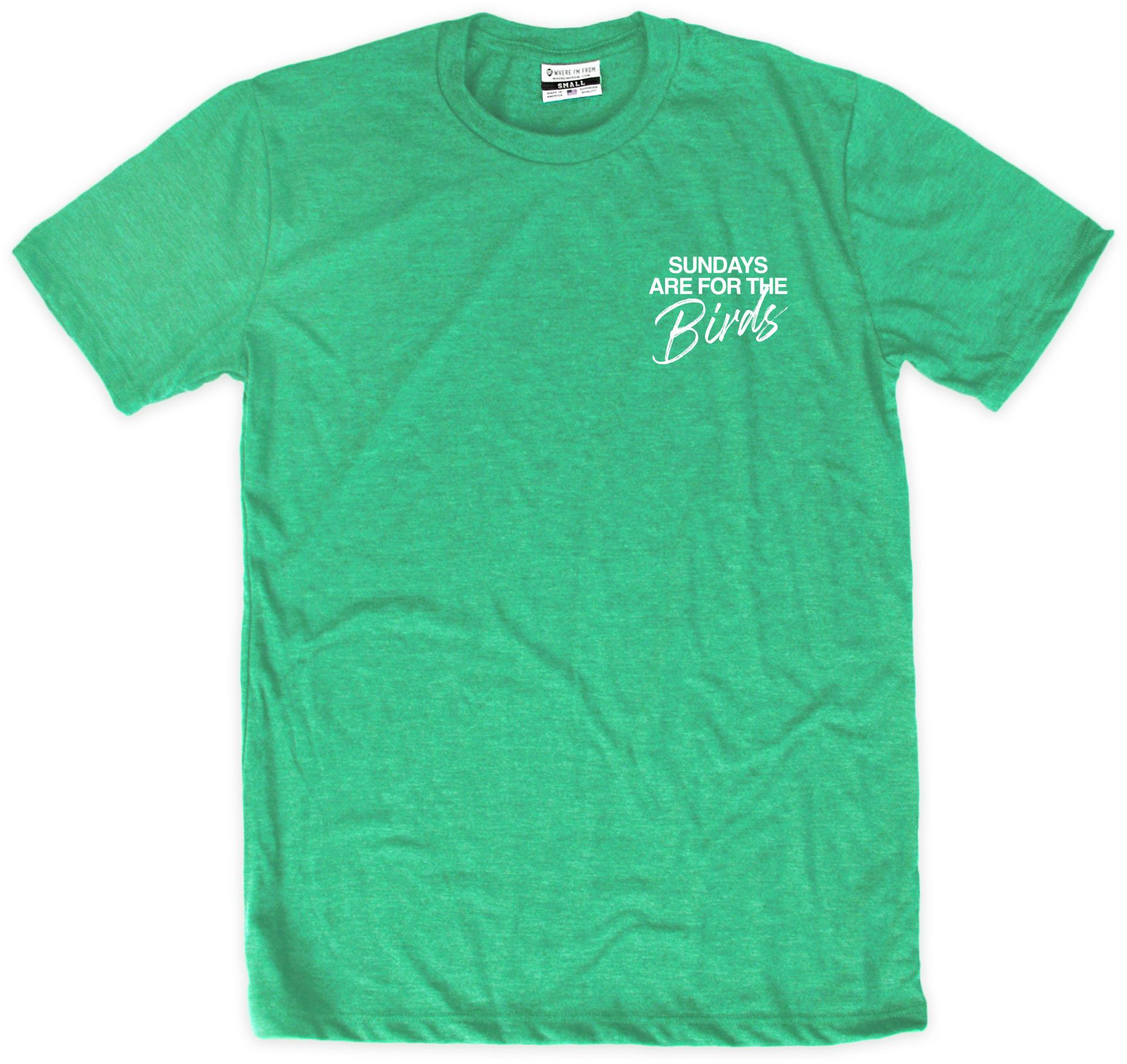 Where I'm From Men's Philadelphia Green Sundays 2-Hit Short Sleeve T-Shirt product image