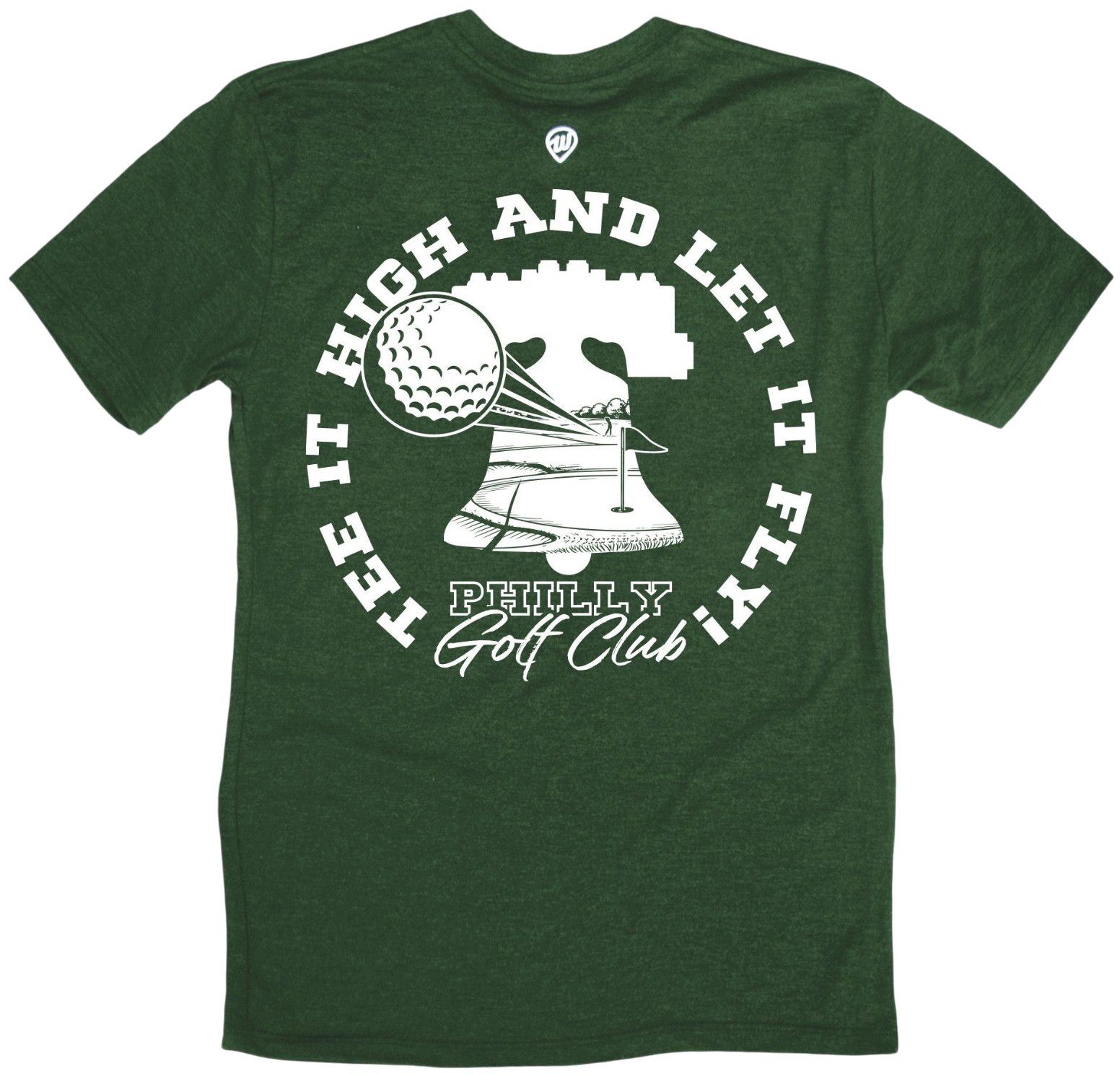 Where I'm From Adult Philadelphia Green Tee High T-Shirt product image