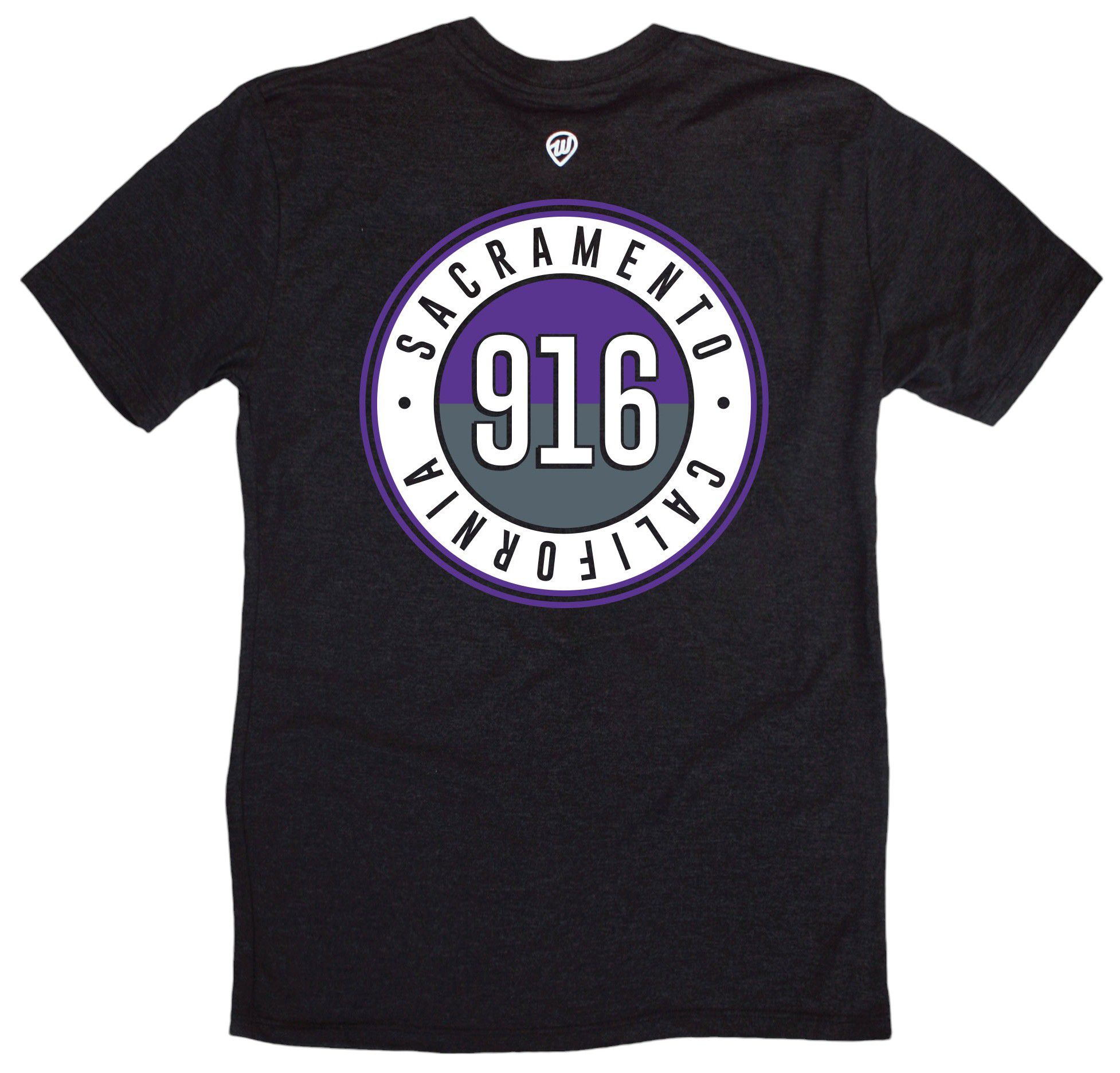 Where I'm From Adult Sacrimento 2Sided Circle T-Shirt product image