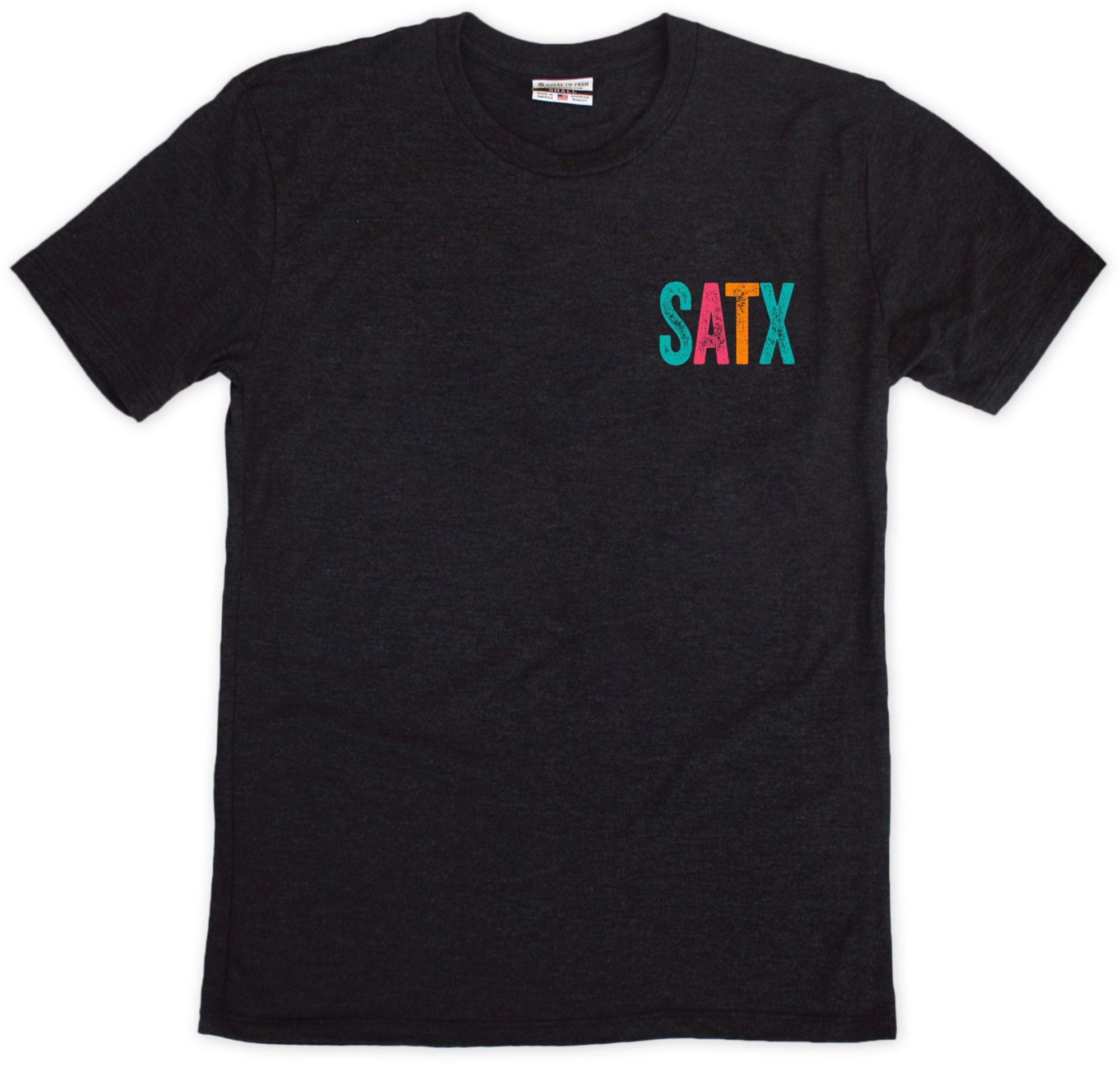 Where I'm From Adult San Antonio Black Fiesta 2 Hit T-Shirt product image