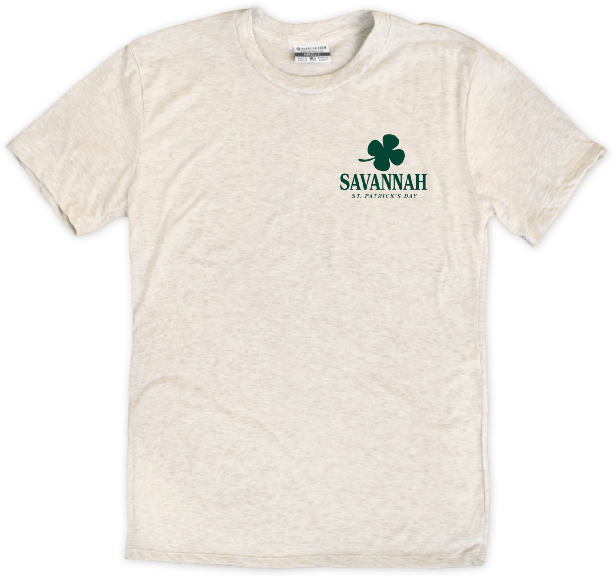 Where I'm From Adult Savannah City Oatmeal St. Patty's T-Shirt product image