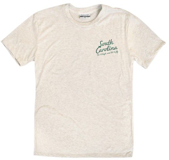 Where I'm From Adult South Carolina Oatmeal Golf T-Shirt product image