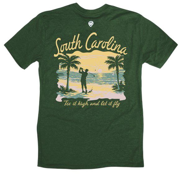 Where I'm From Adult South Carolina Green Tee High T-Shirt product image
