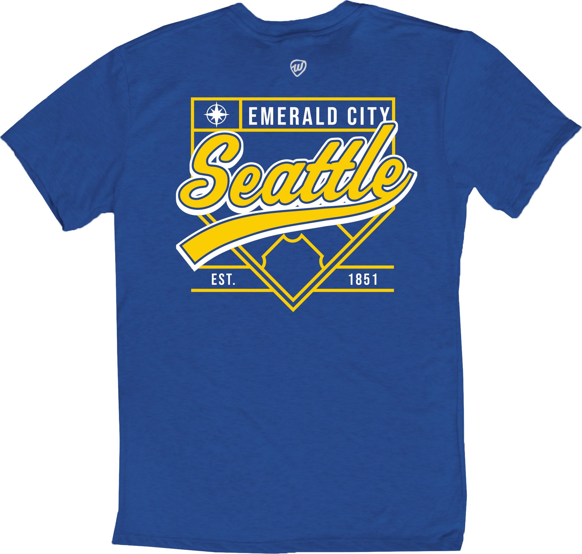 Where I'm From Adult Seattle Royal Baseball T-Shirt product image