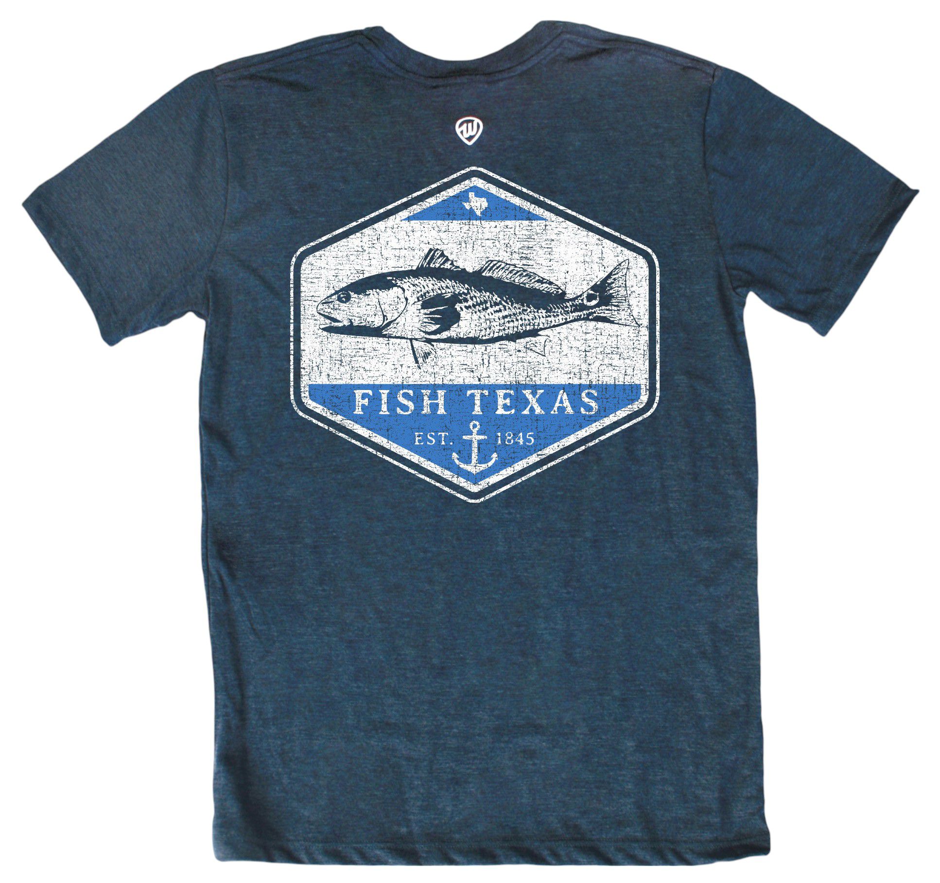 Where I'm From Adult Texas Navy Father's Day 2Sided Fishing T-Shirt product image