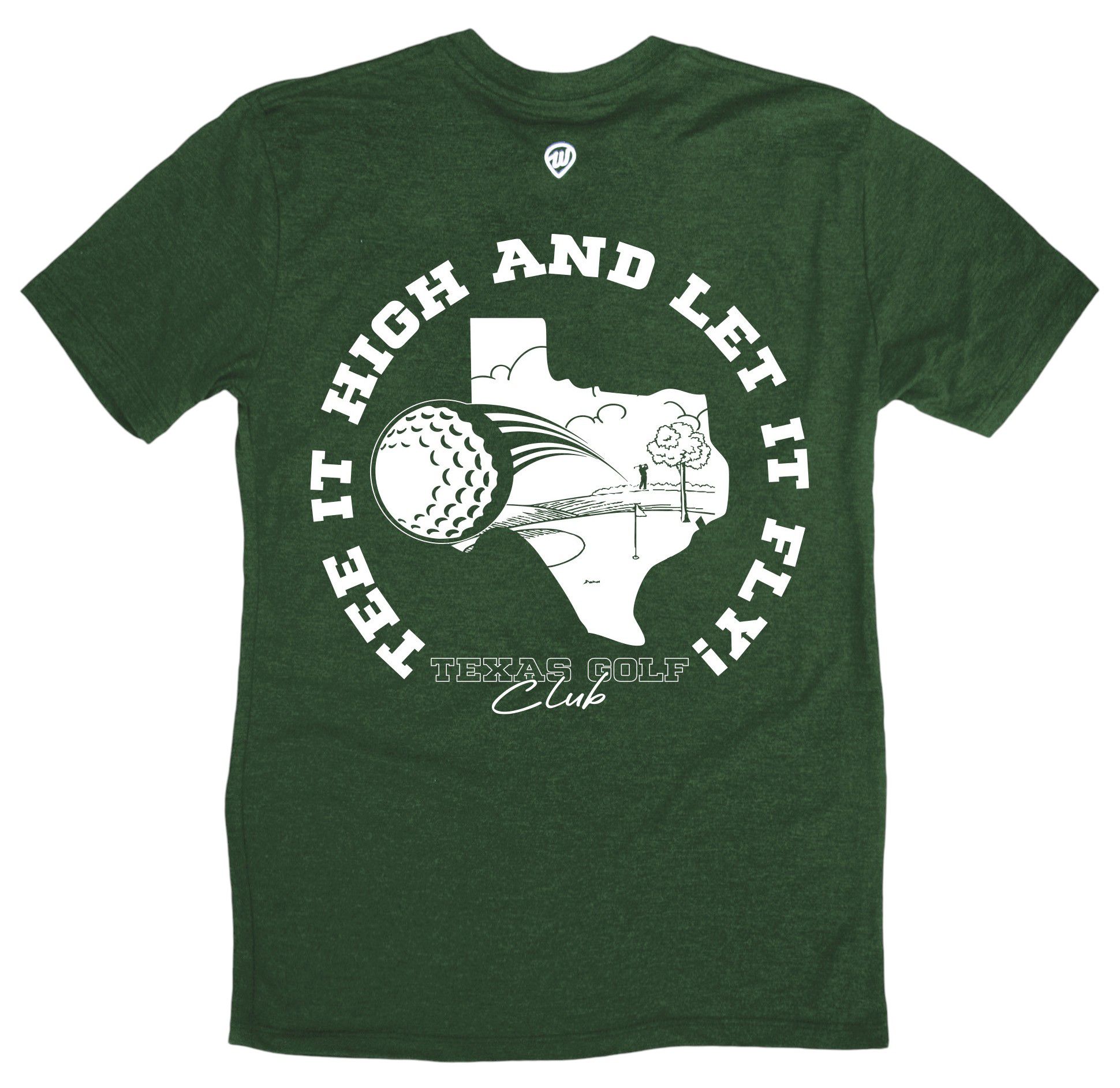 Where I'm From Adult Texas Green Father's Day 2Sided Golf T-Shirt product image