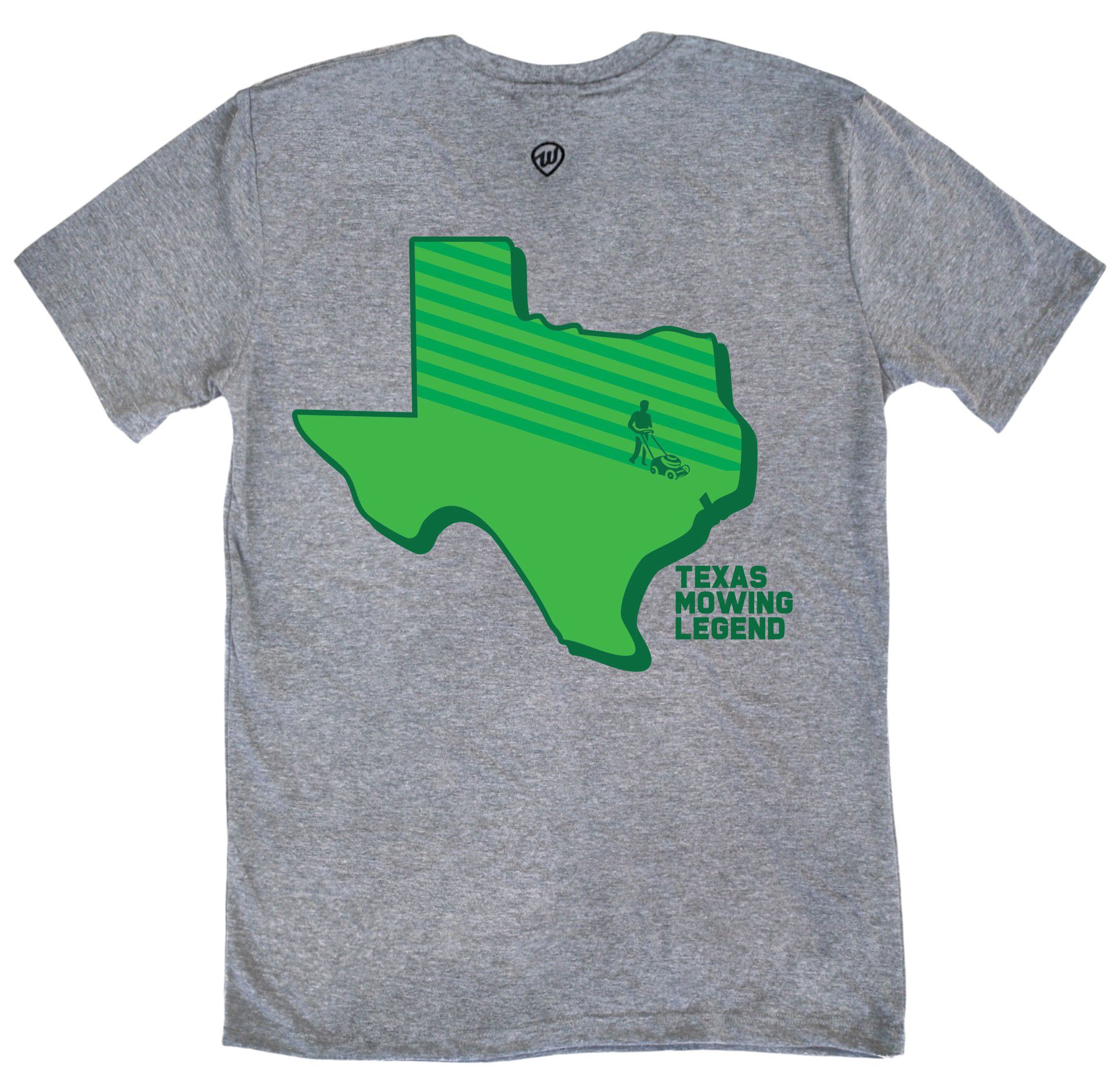 Where I'm From Adult Texas Gray Father's Day 2Sided Lawn Mowing T-Shirt product image