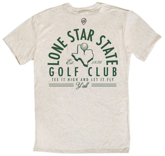Where I'm From Adult Texas Oatmeal Lone Star Golf T-Shirt product image