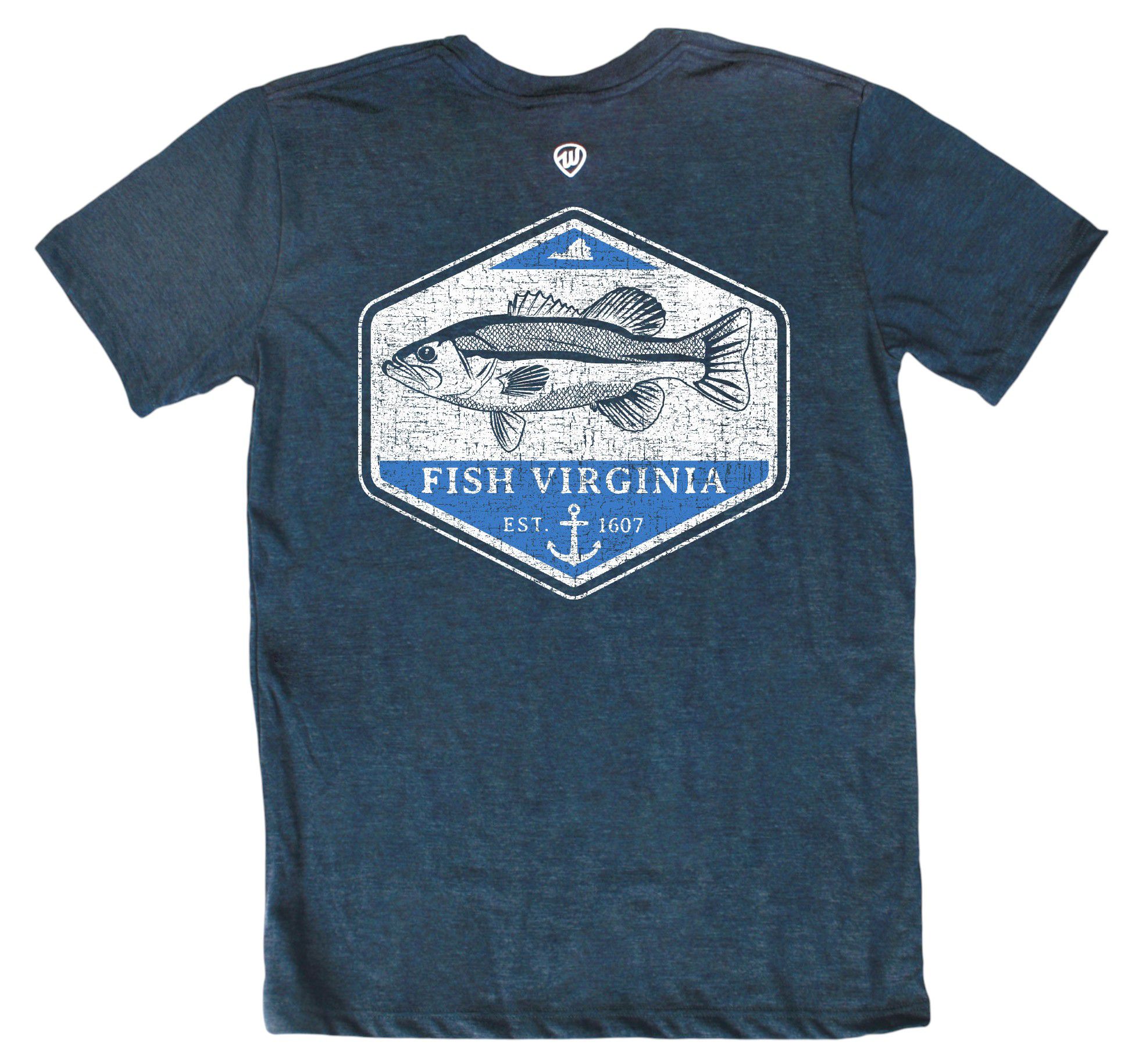 Where I'm From Adult Virginia Grey Father's Day 2Sided Fishing T-Shirt product image