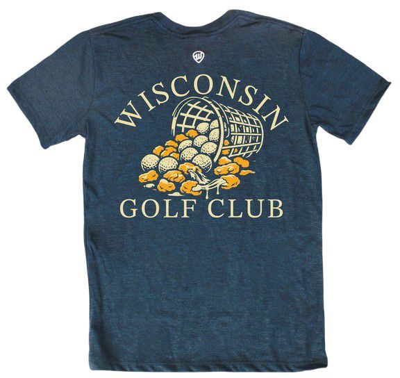 Where I'm From Adult Wisconsin Navy Golf Club T-Shirt product image