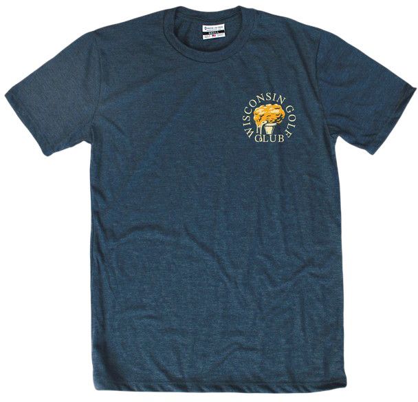 Where I'm From Adult Wisconsin Navy Golf Club T-Shirt product image