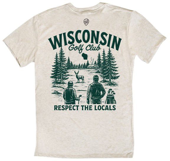 Where I'm From Adult Wisconsin Oatmeal Local Golf T-Shirt product image