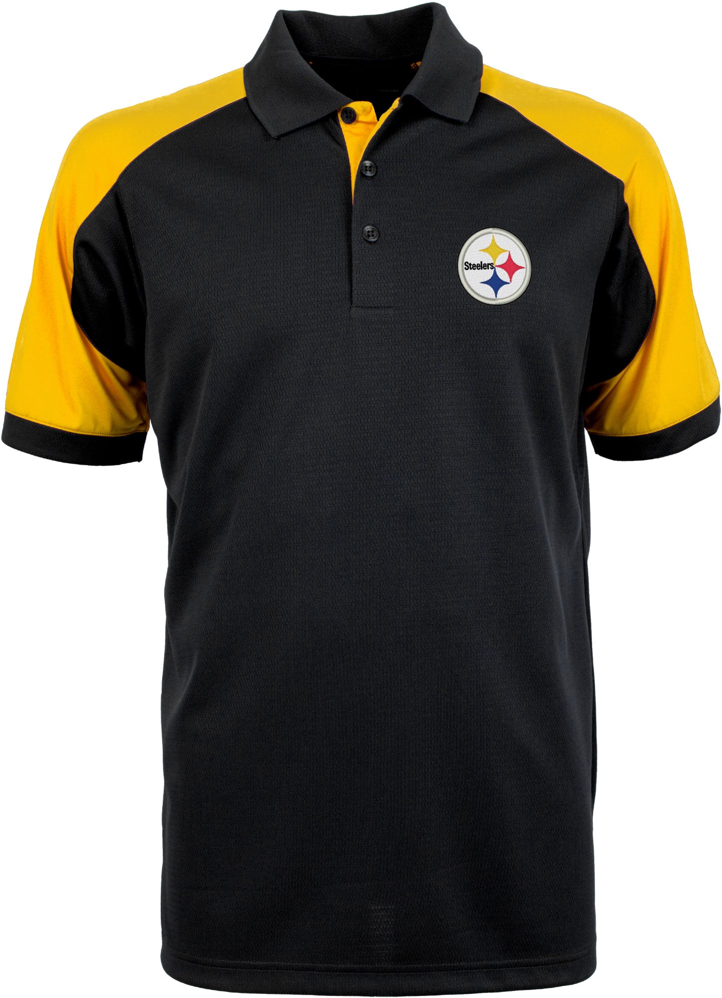 Antigua Men's Pittsburgh Steelers Century Black Polo product image
