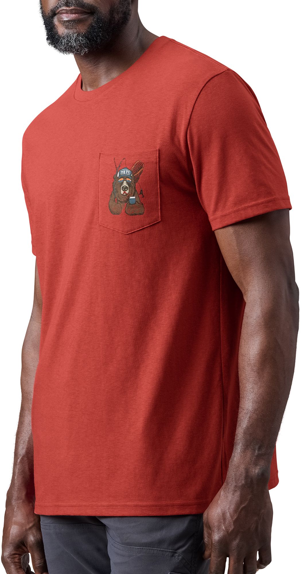 YETI Men's Cool Bear Pocket Short Sleeve T-Shirt