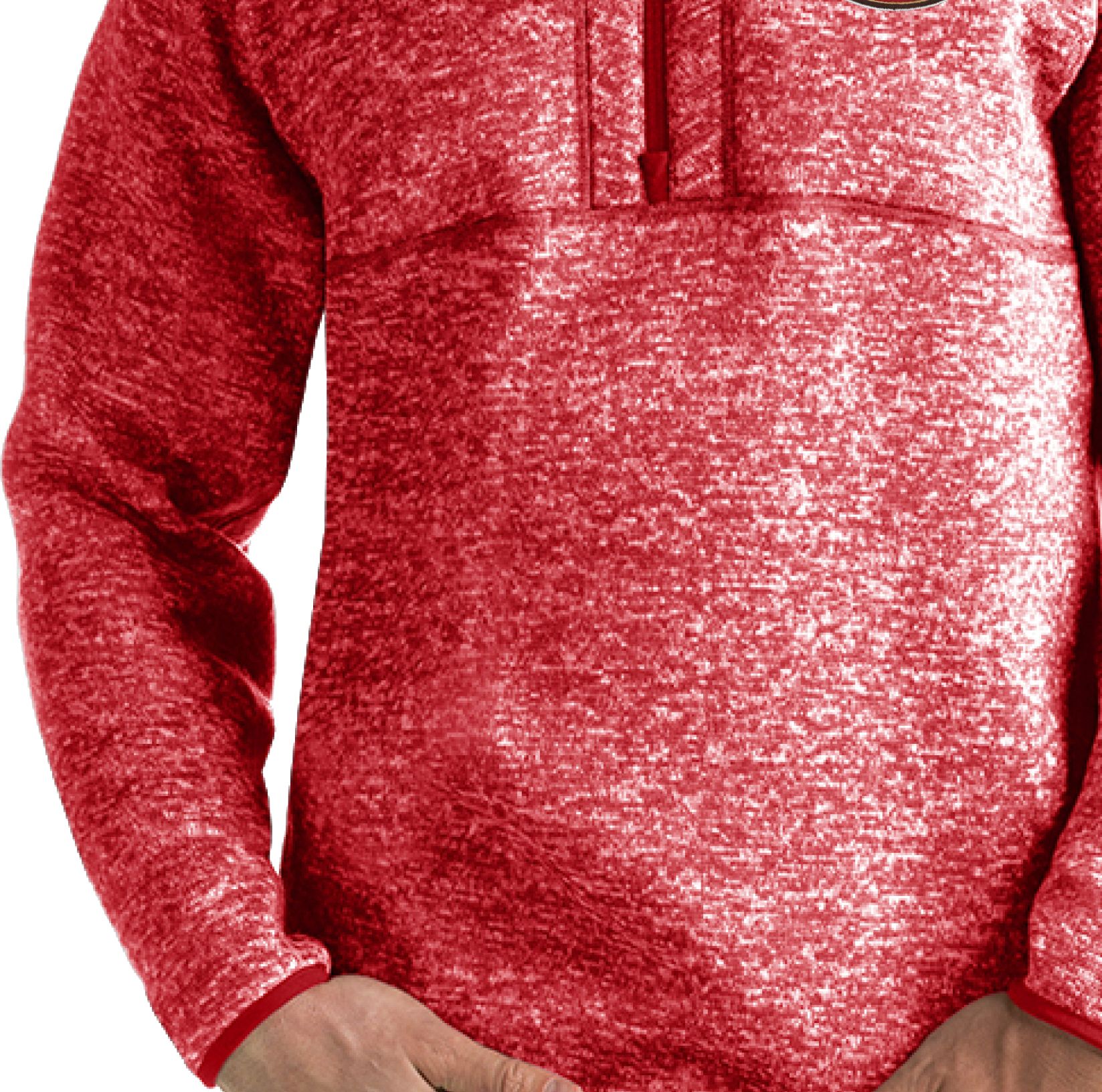 Antigua Men's San Francisco 49ers Fortune Red Pullover Jacket product image