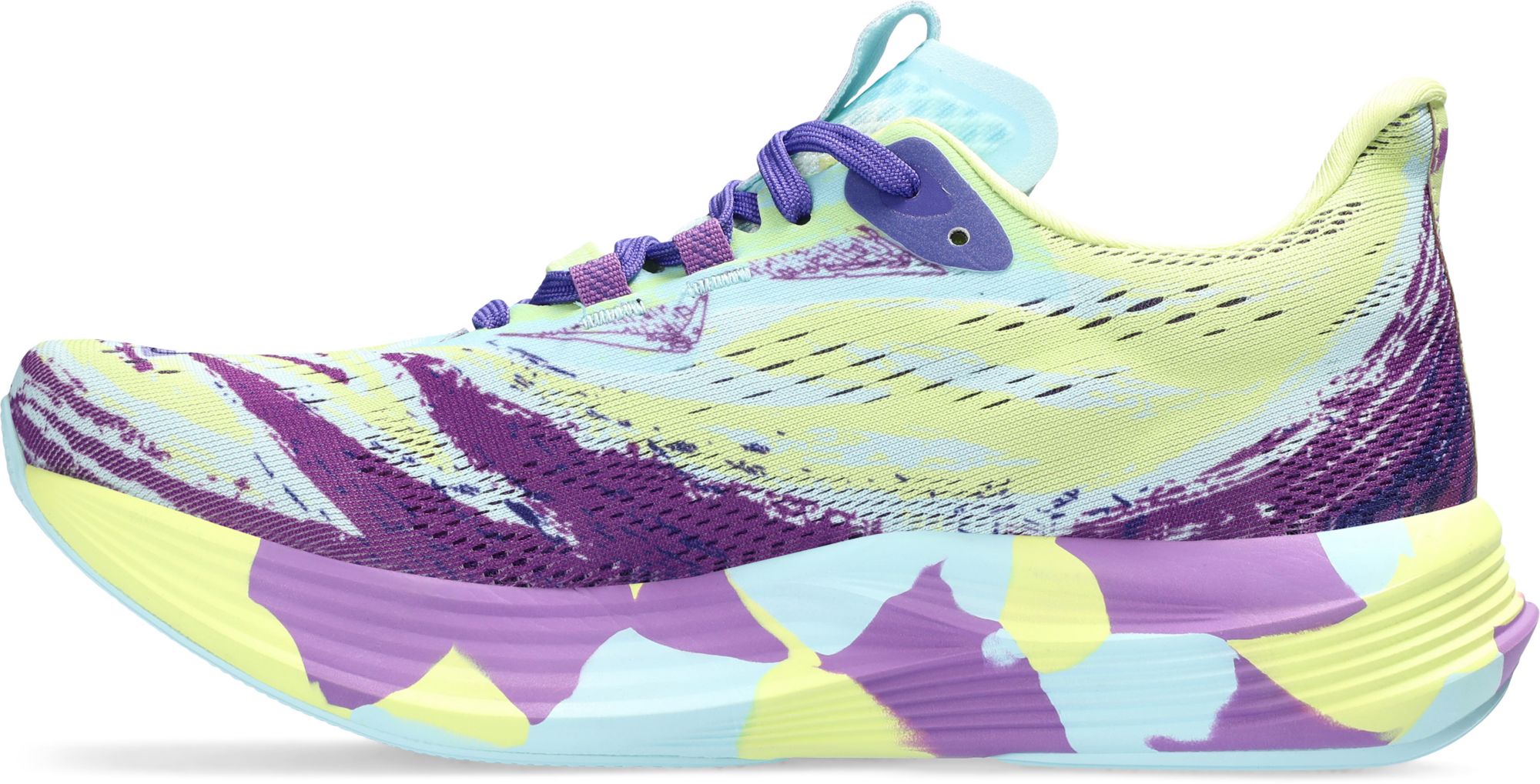 ASICS Women's NOOSA TRI 15 Running Shoes - Yellow/Purple - Medium/B