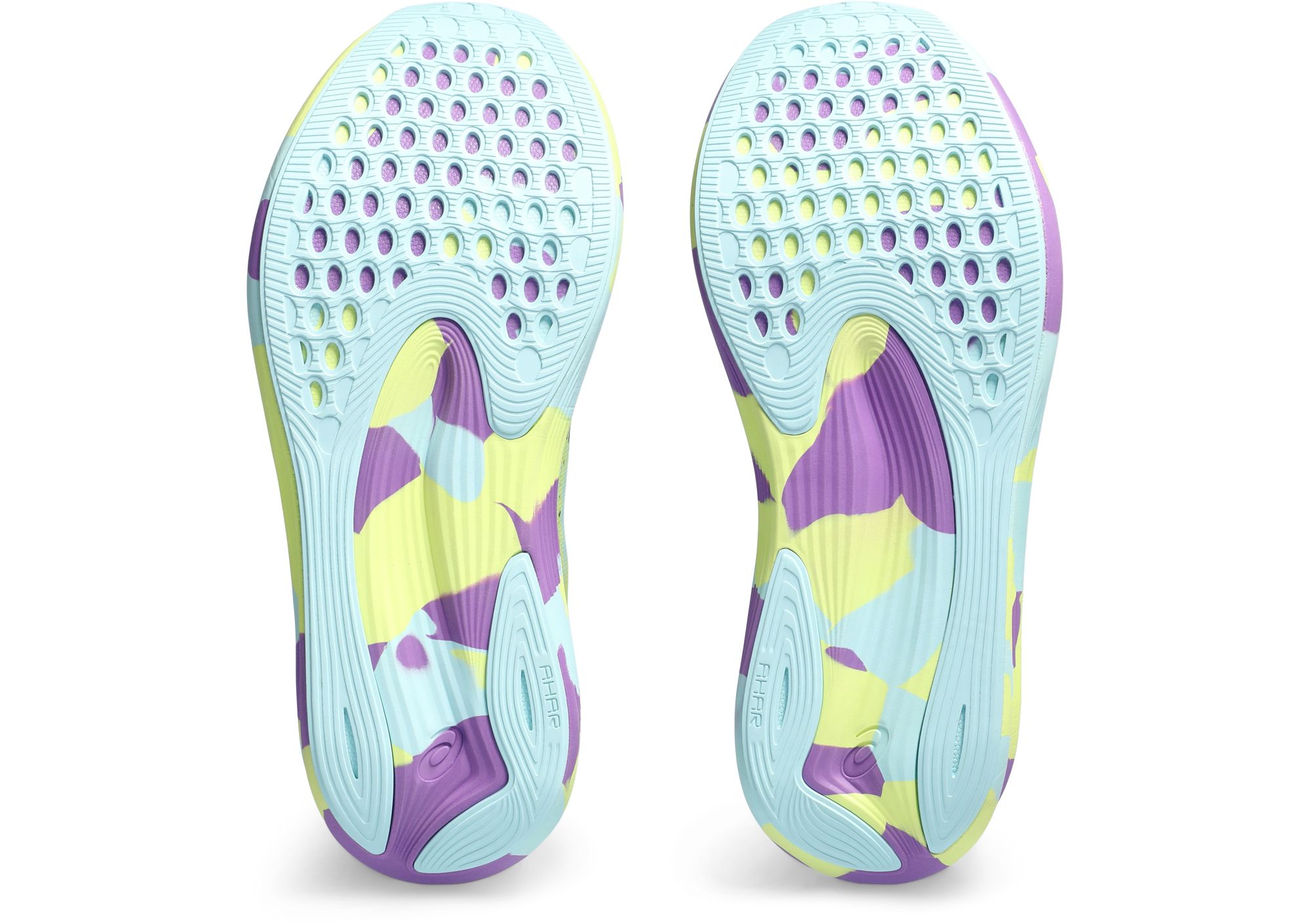 ASICS Women's NOOSA TRI 15 Running Shoes - Yellow/Purple - Medium/B