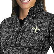 Antigua Women's New Orleans Saints Fortune Black Pullover Jacket product image