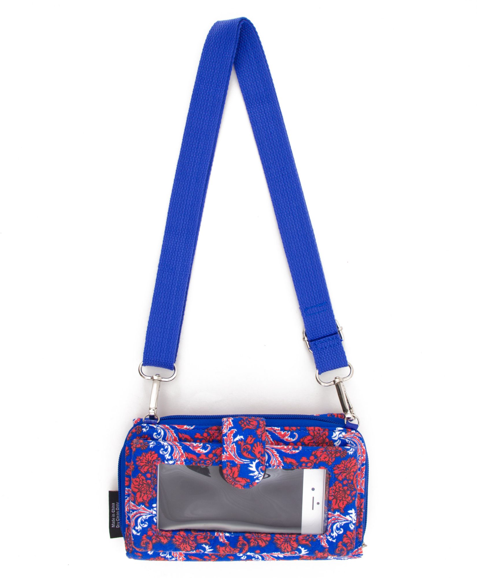 Eagles Wings Kansas Jayhawks Quilted Cotton Cross Body Wallet product image