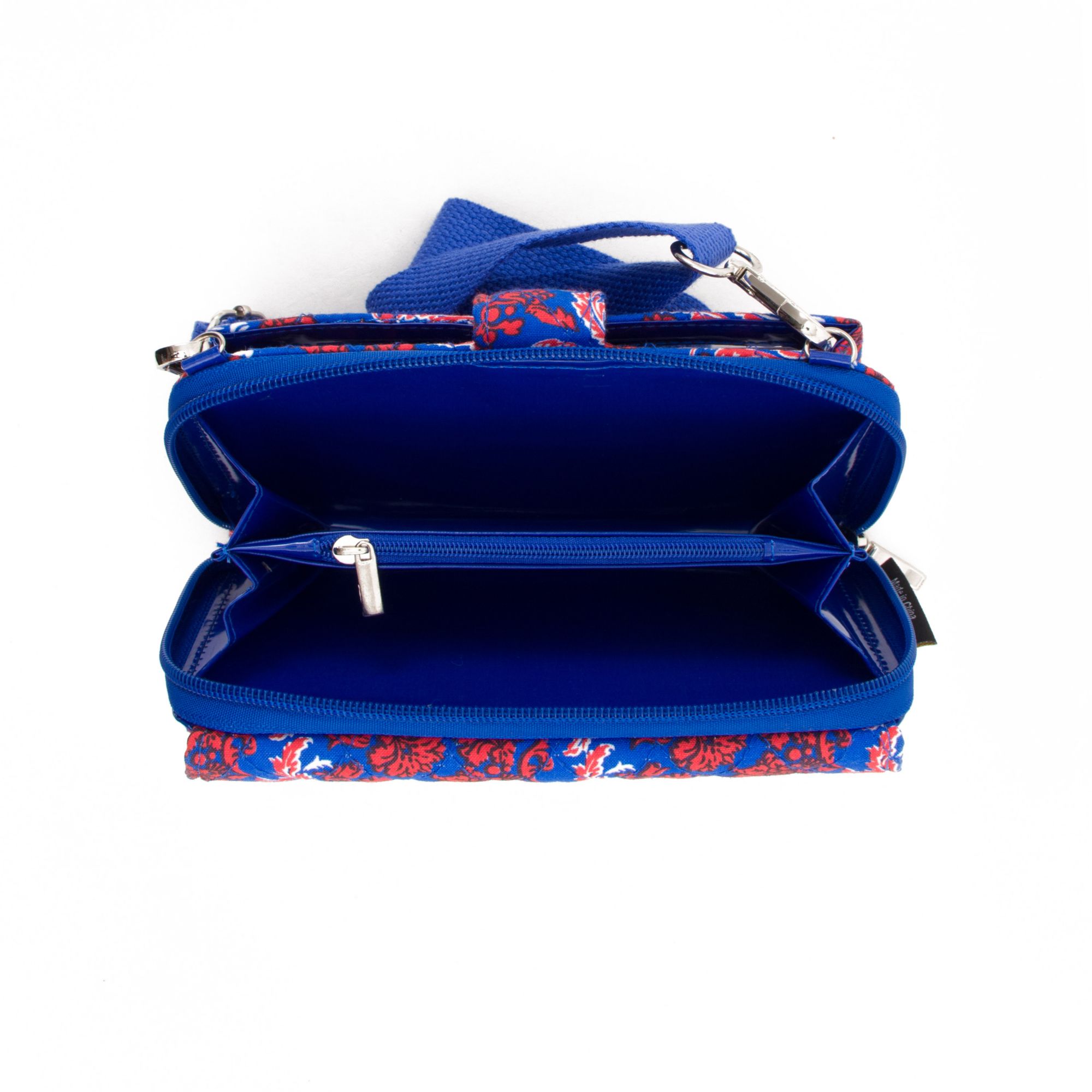 Eagles Wings Kansas Jayhawks Quilted Cotton Cross Body Wallet product image