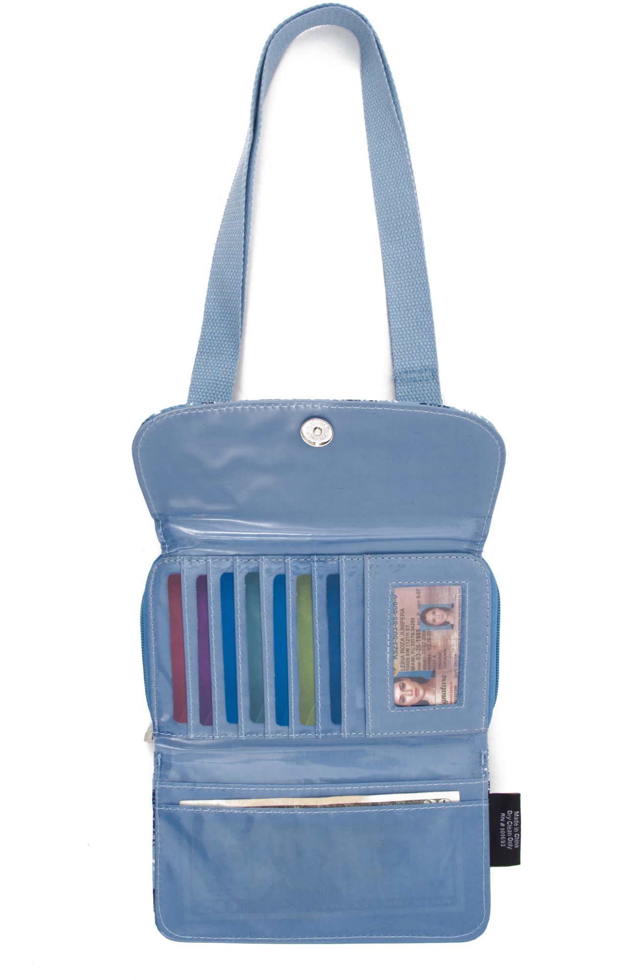 Eagles Wings North Carolina Tar Heels Quilted Cotton Cross Body Wallet product image