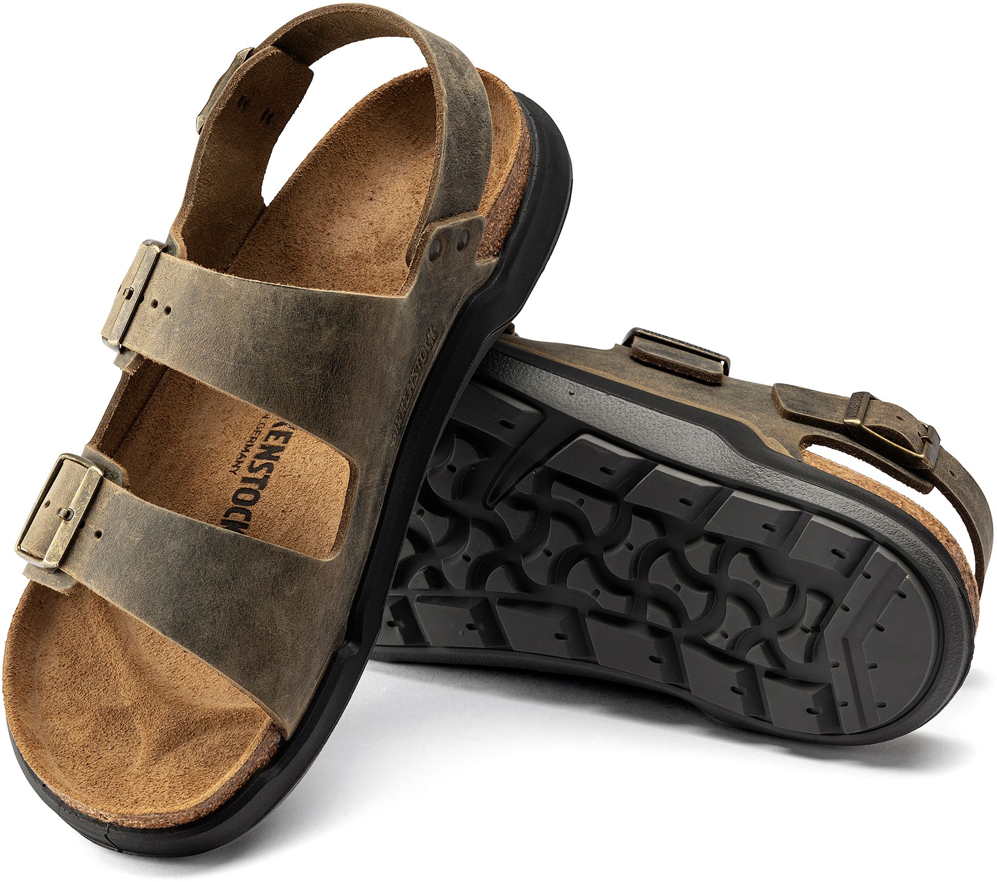 Birkenstock Men's Milano Crosstown Oiled Leather Sandals product image