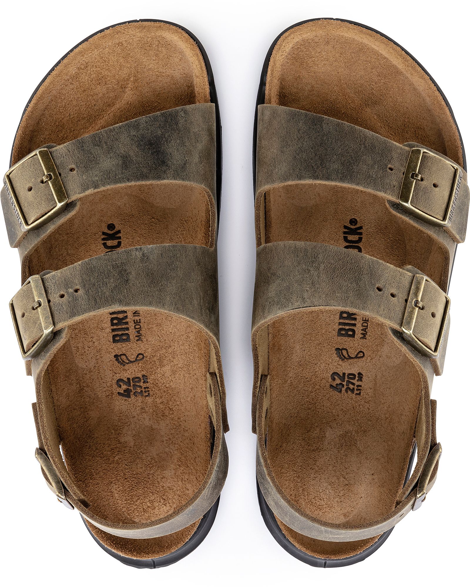 Birkenstock Men's Milano Crosstown Oiled Leather Sandals product image
