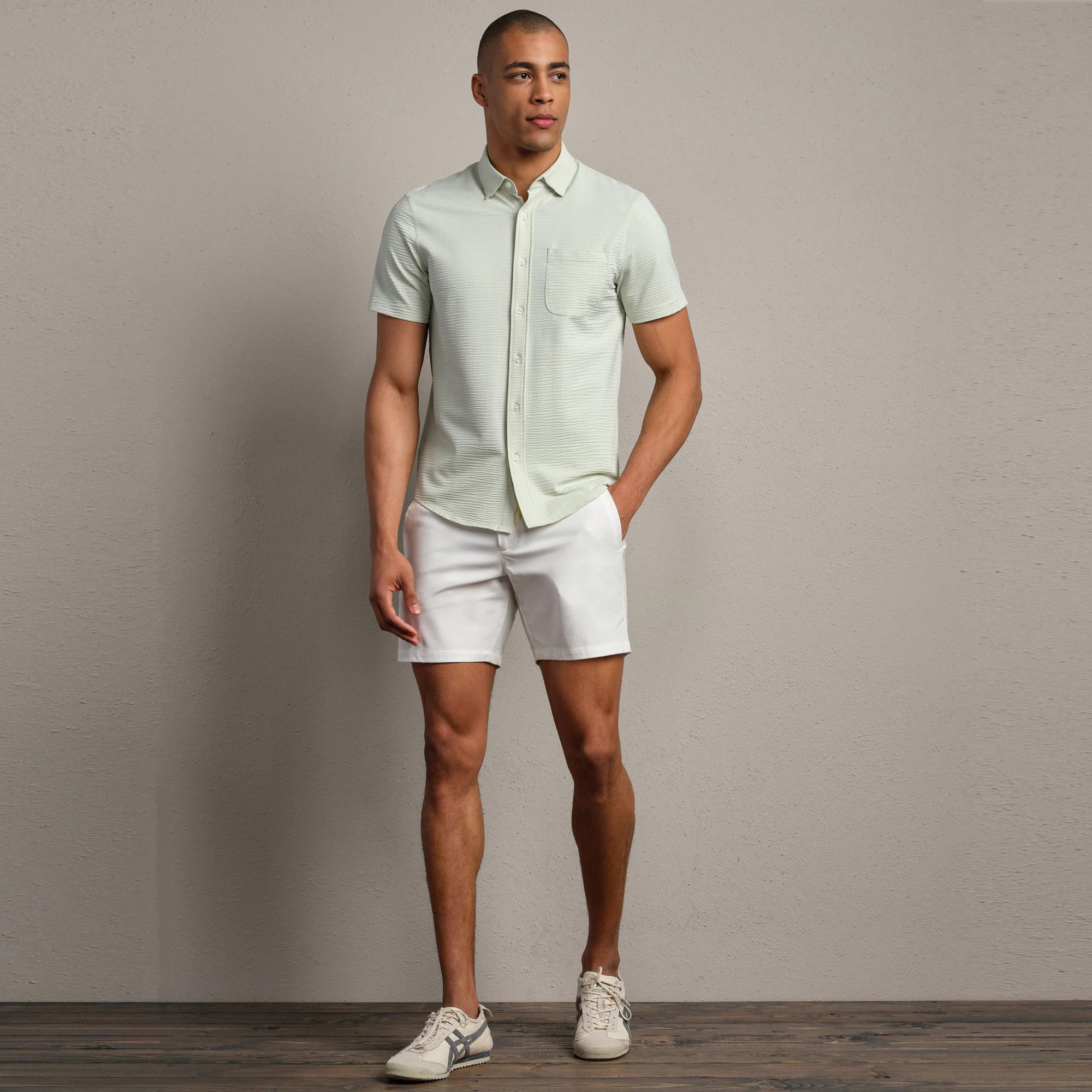 Rhone Men's Commuter Seersucker Short Sleeve Button Down Shirt product image