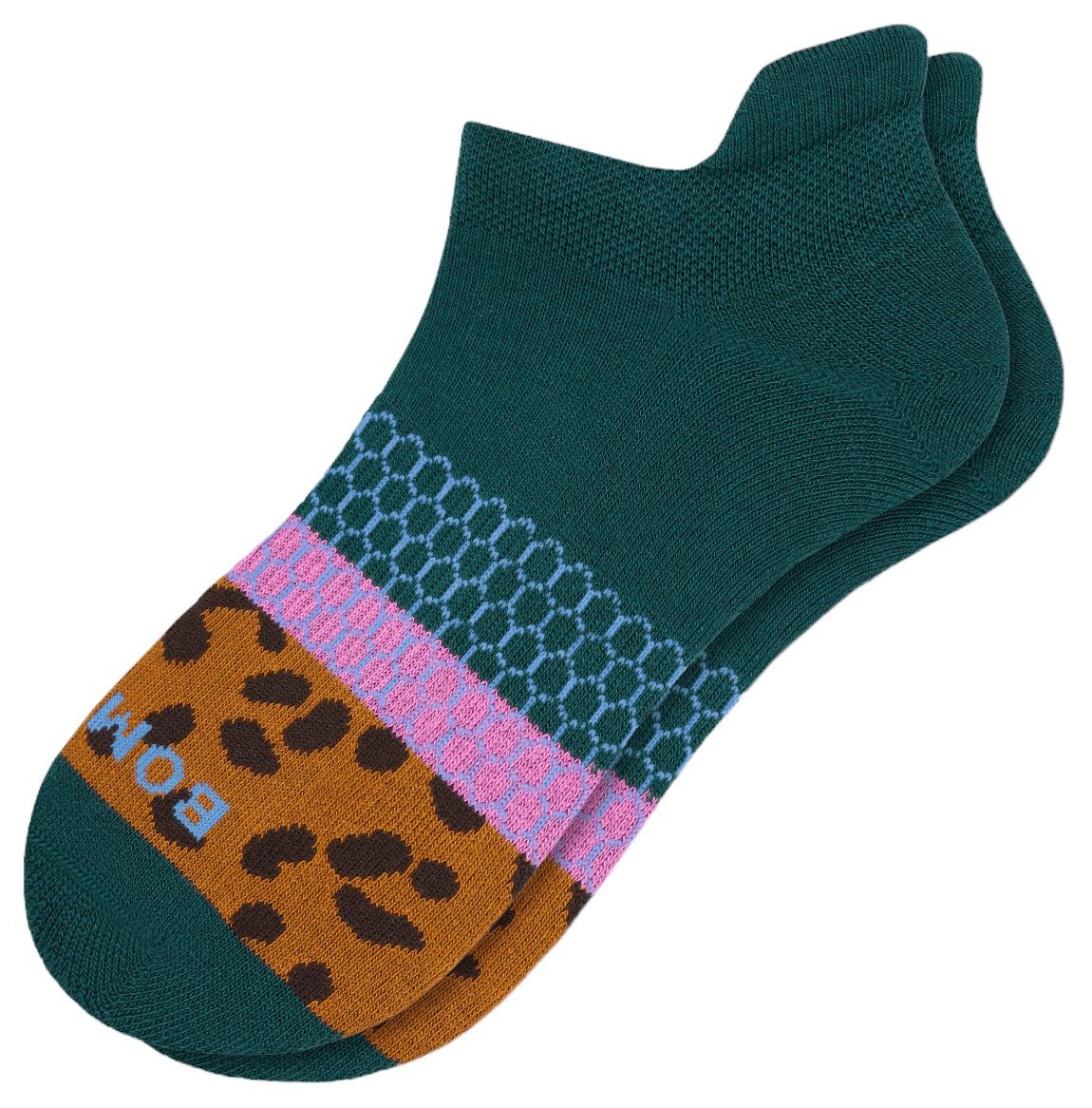 Bombas Leopard Colorblock Ankle Socks product image