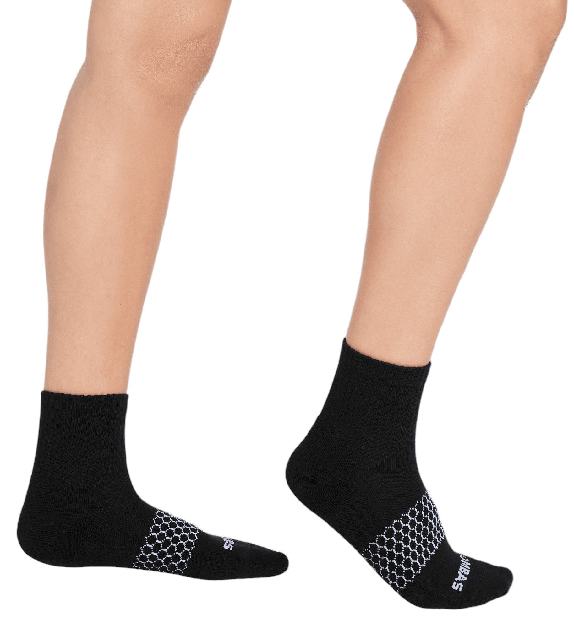 Bombas Solids Ribbed Quarter Socks product image