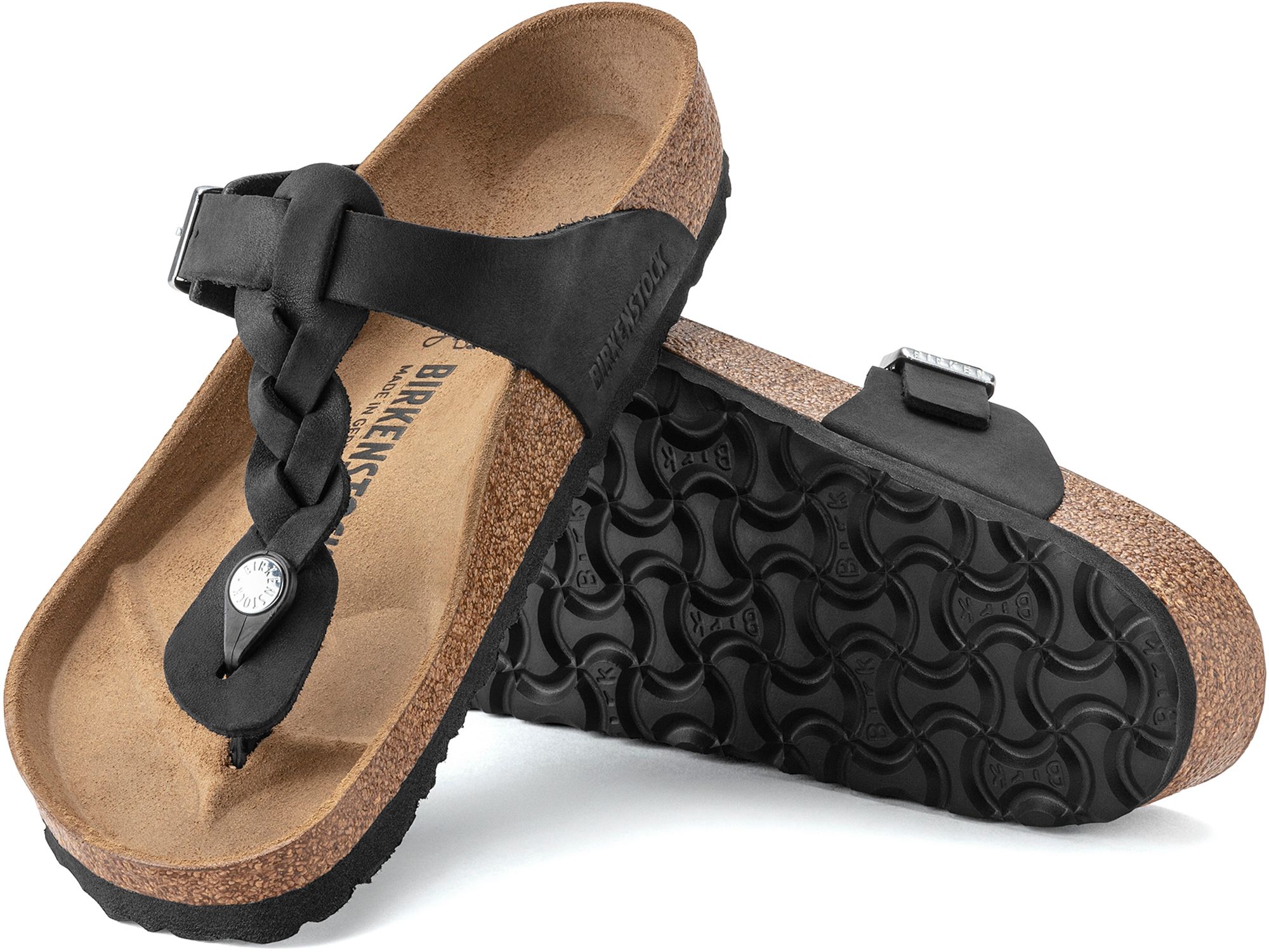 Birkenstock Gizeh Oiled Leather Braided Sandals product image