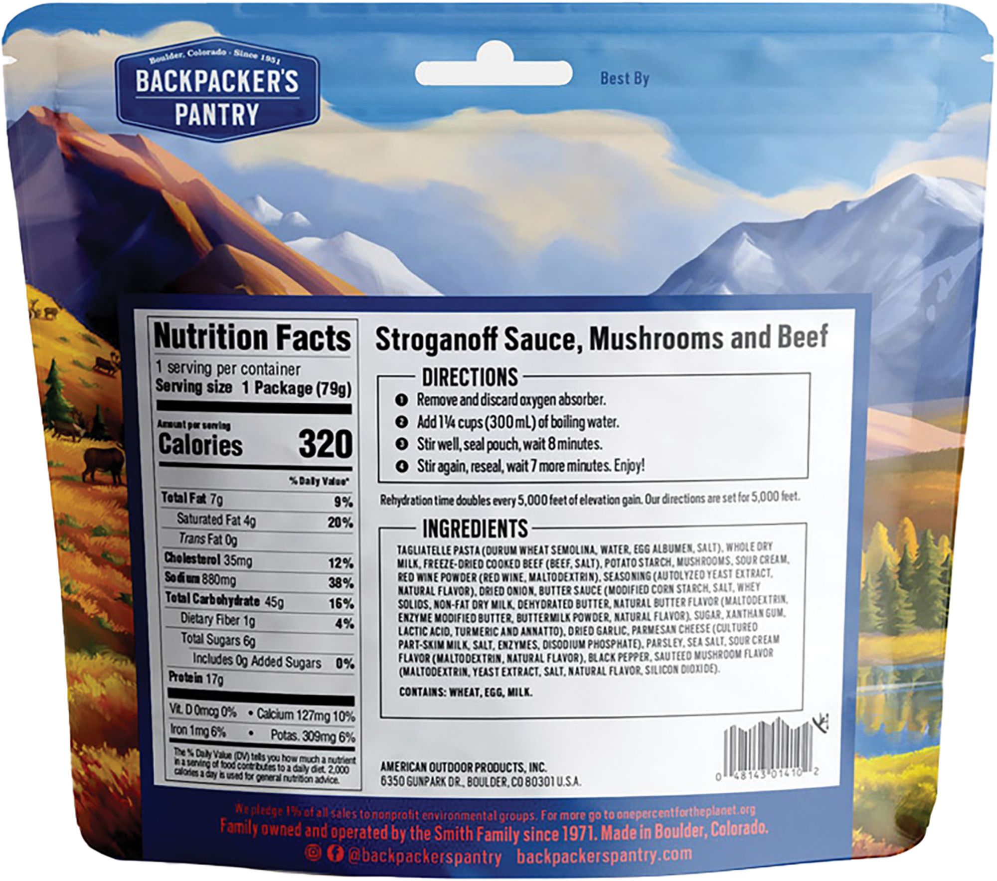 Backpacker's Pantry Beef Stroganoff with Wild Mushrooms product image