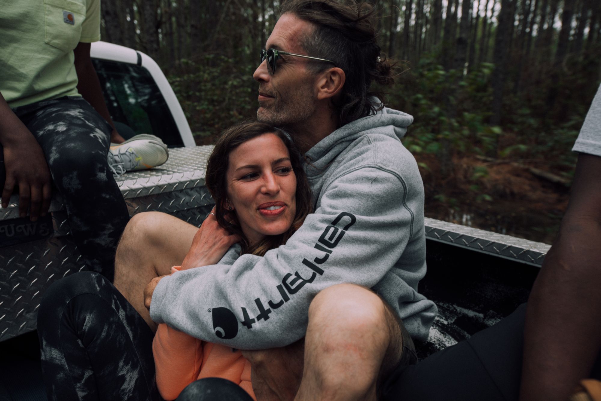 Carhartt Men's Midweight Signature Sleeve Logo Hooded Sweatshirt product image