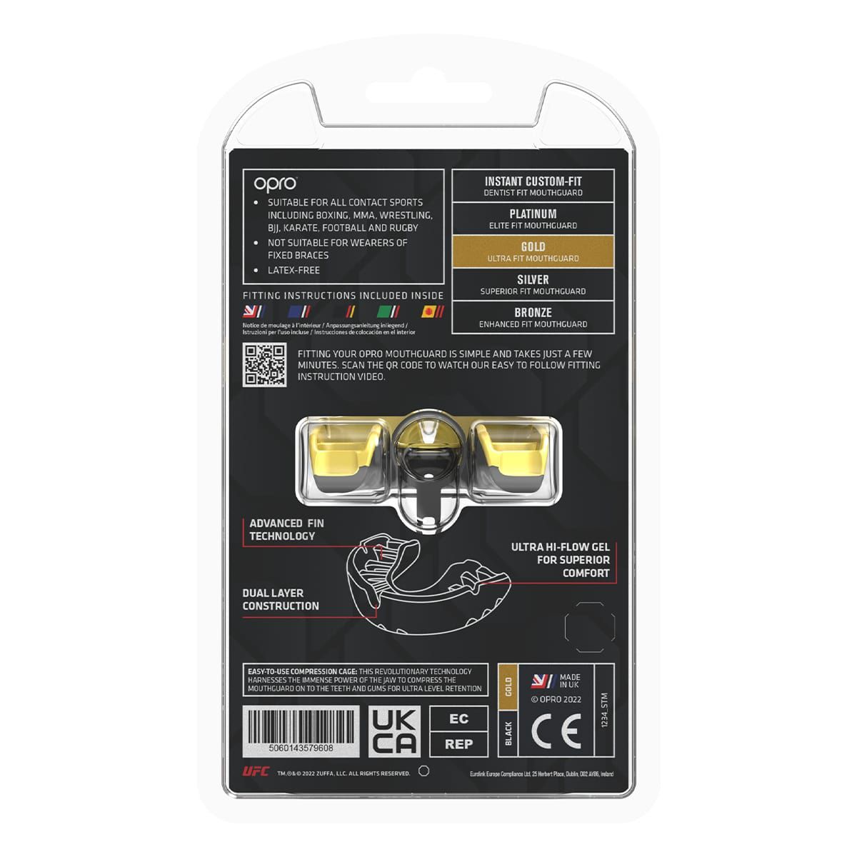 OPRO UFC Gold Mouthguard product image