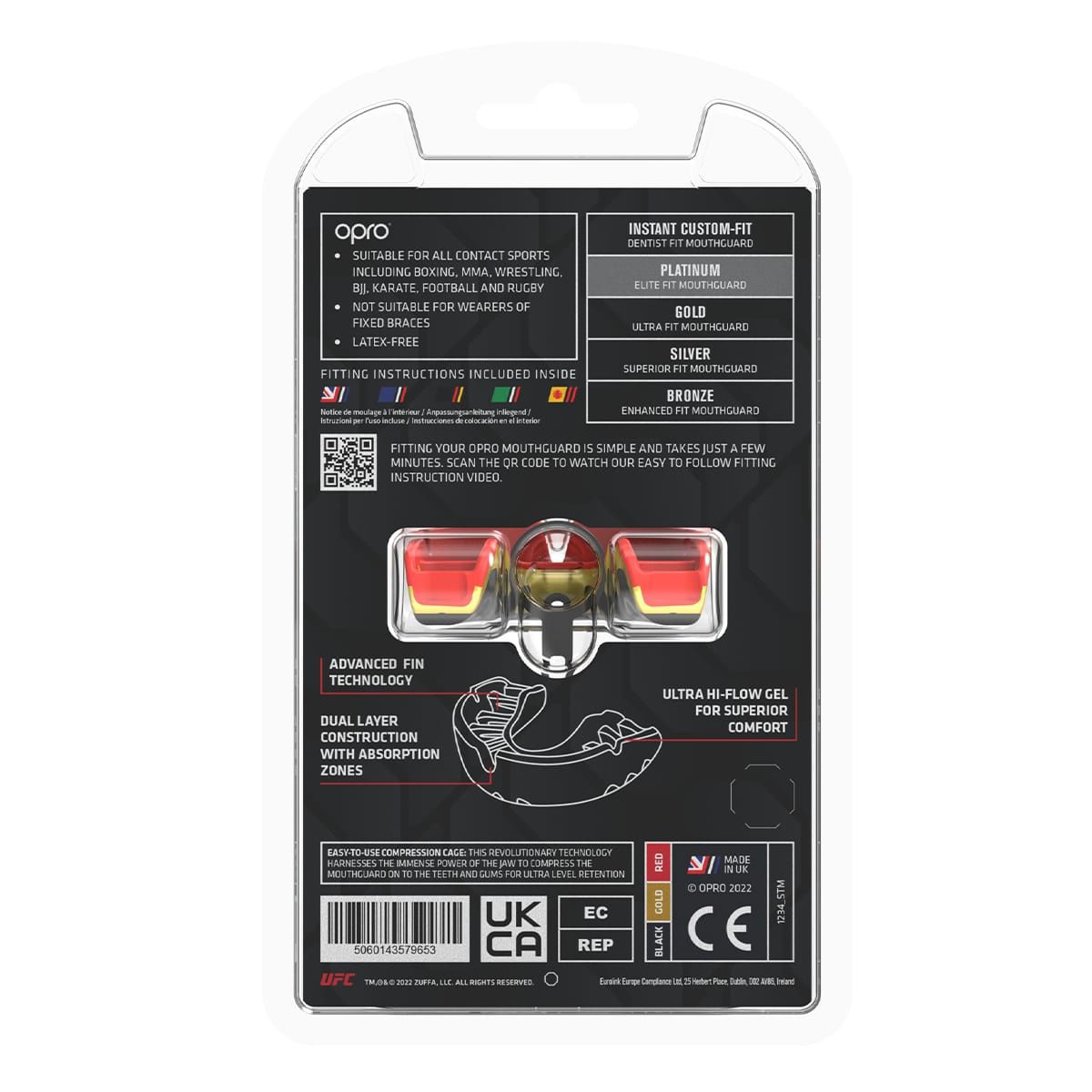 OPRO UFC Platinum Mouthguard product image