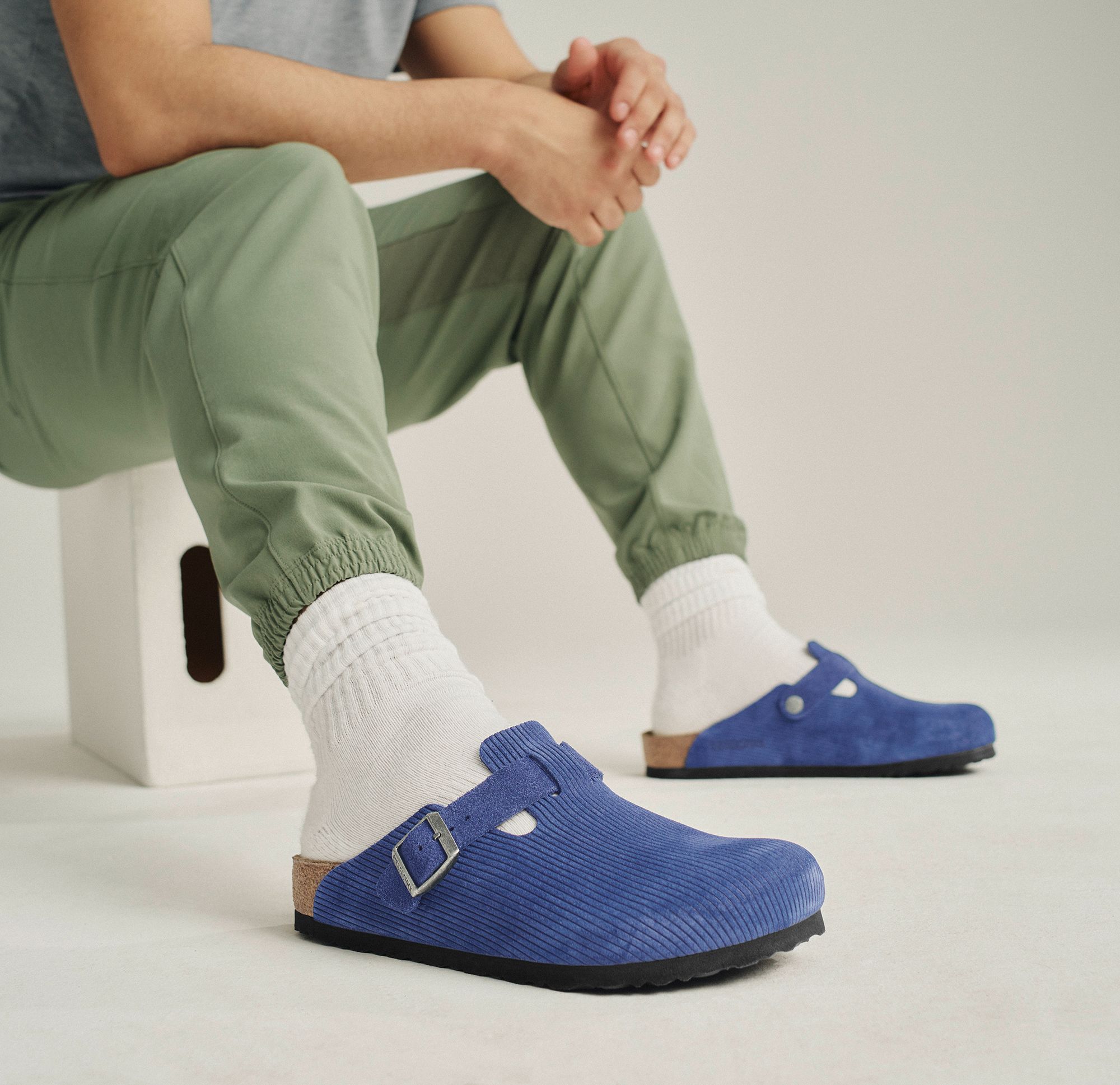 Birkenstock Women's Boston Suede Embossed Clogs product image