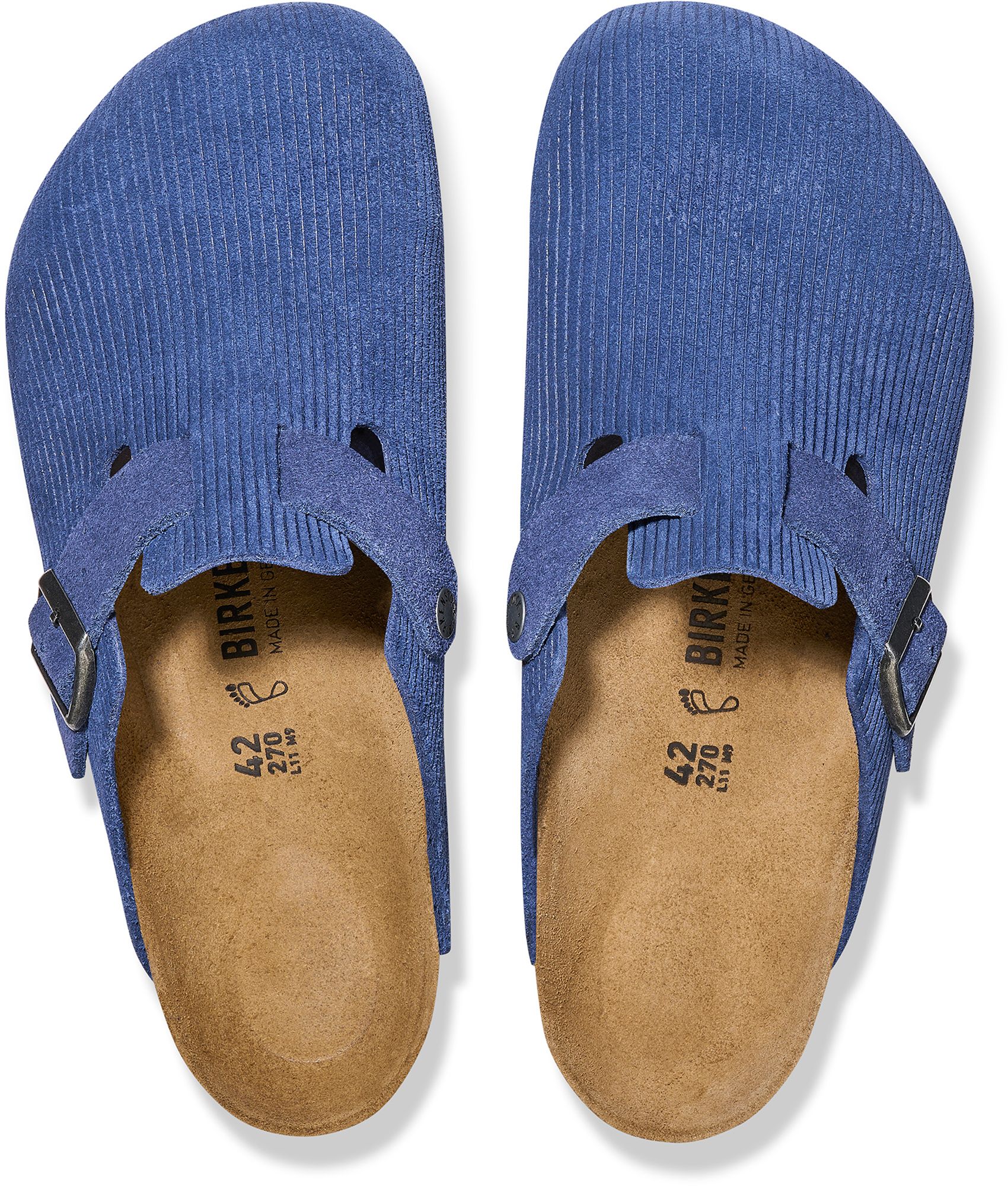 Birkenstock Men's Boston Suede Embossed Clogs