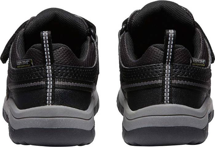 Keen Youth Targhee Low Waterproof Shoe - 1 - Black / Steel Grey