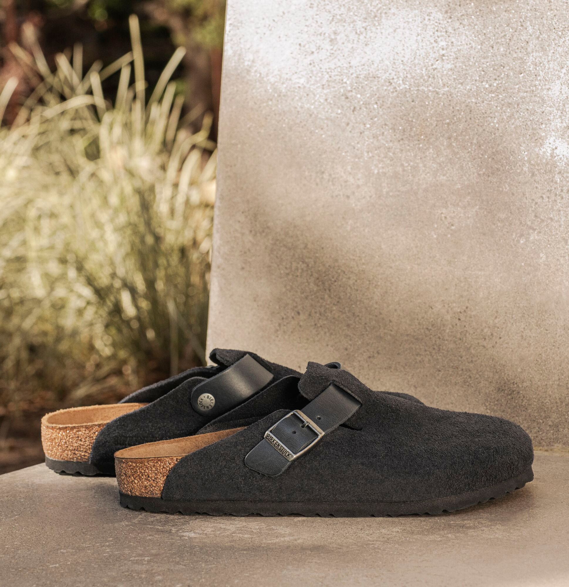 Birkenstock Men's Boston Natural Leather-Felt Clog product image
