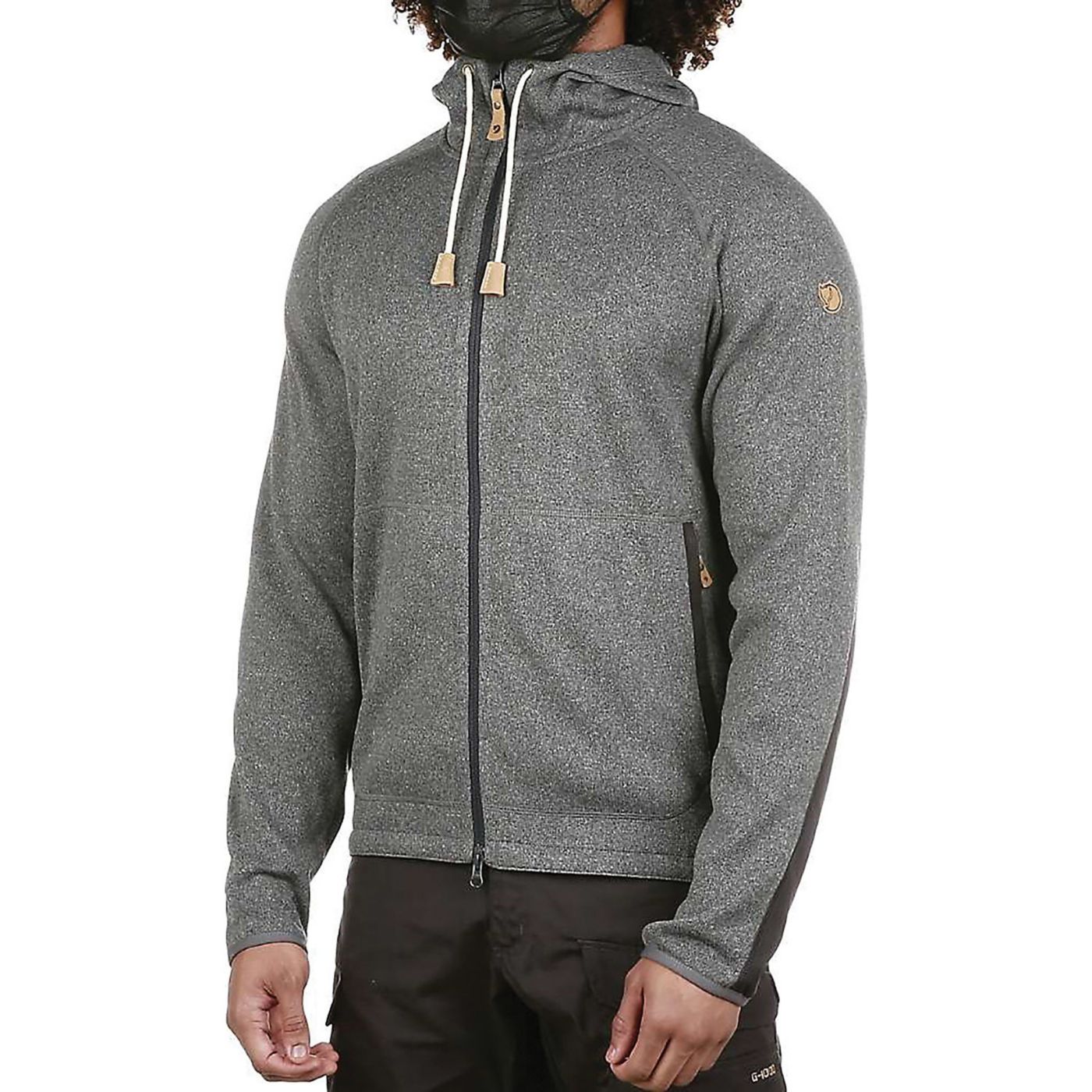 Sale Fjallraven ovik fleece hoodie large, dark gray