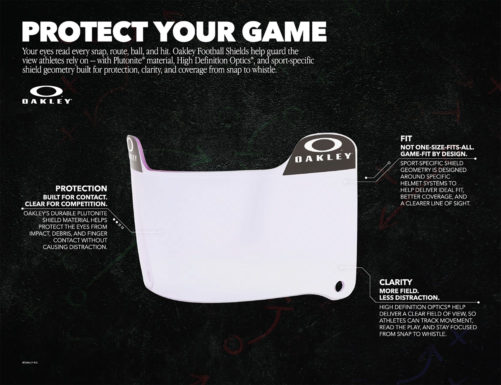 Oakley Pro Prizm Football Eye Shield product image