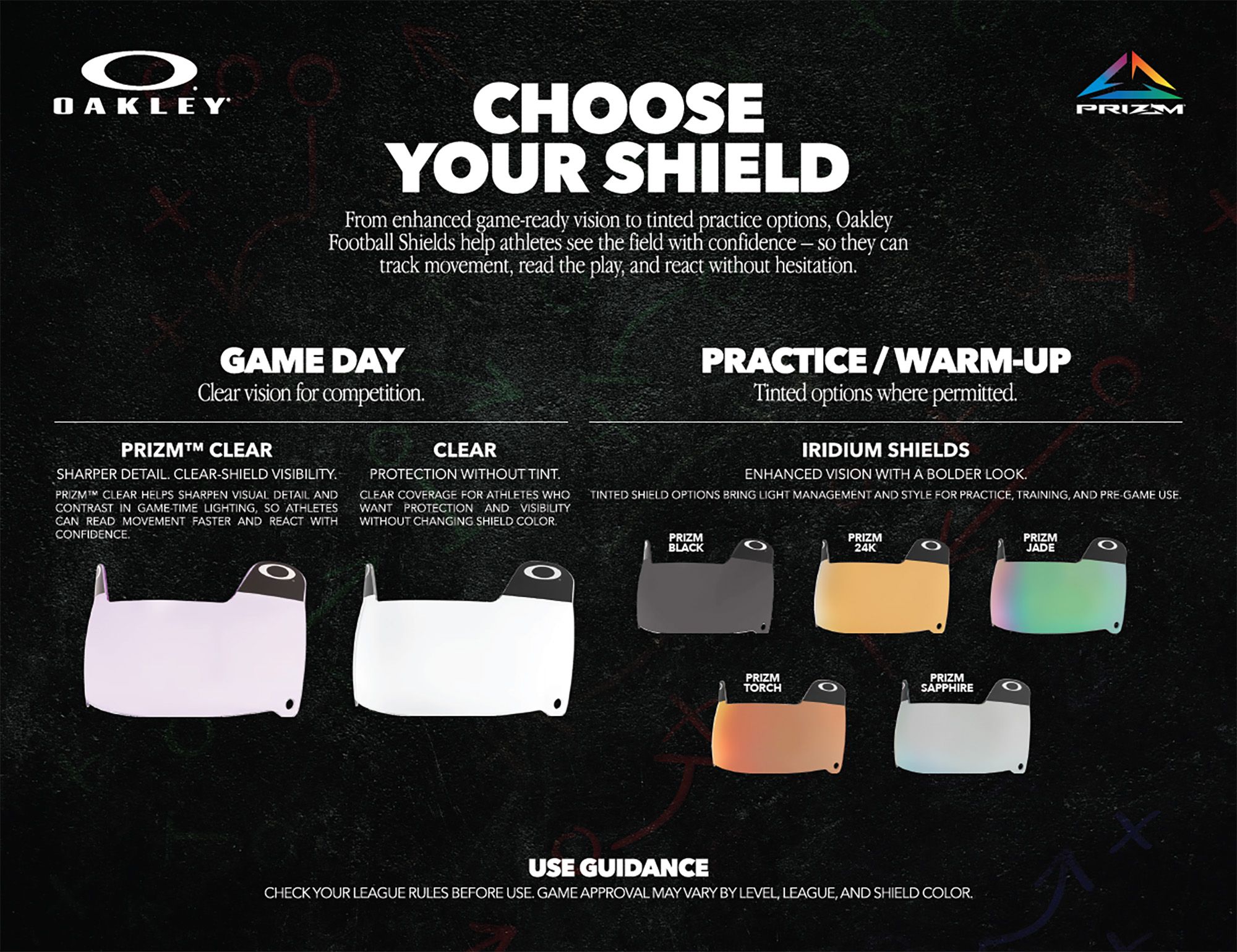 Oakley Pro Prizm Football Eye Shield product image